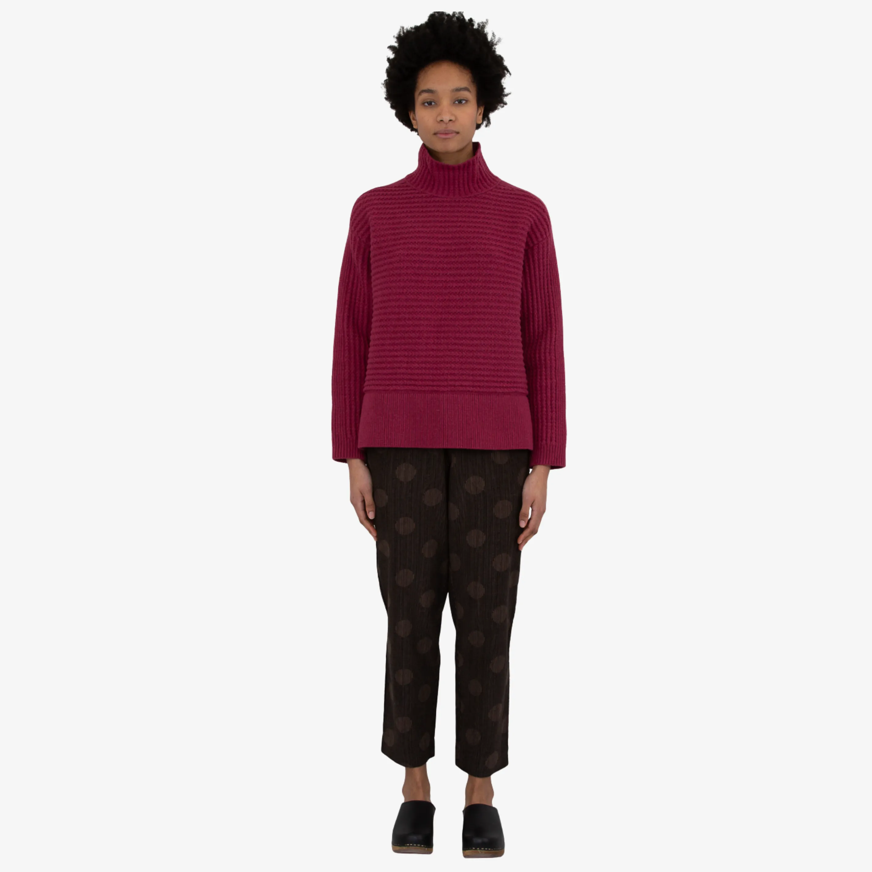 Drawcord Signal Pant - Brown Polka Cord sold by Folk product image thumbnail 2