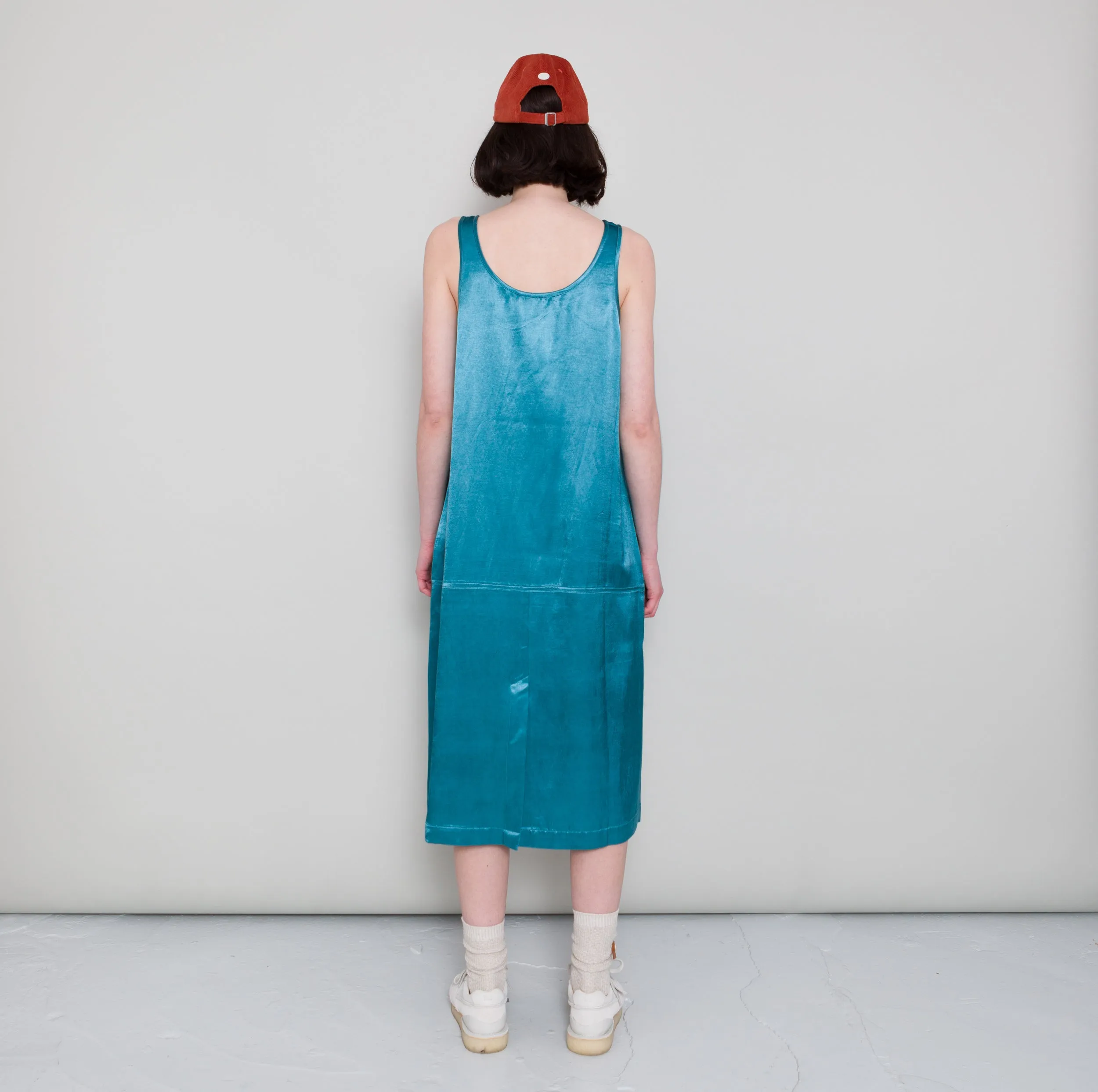 Slip Dress - Verdigris Satin sold by Folk product image thumbnail 4