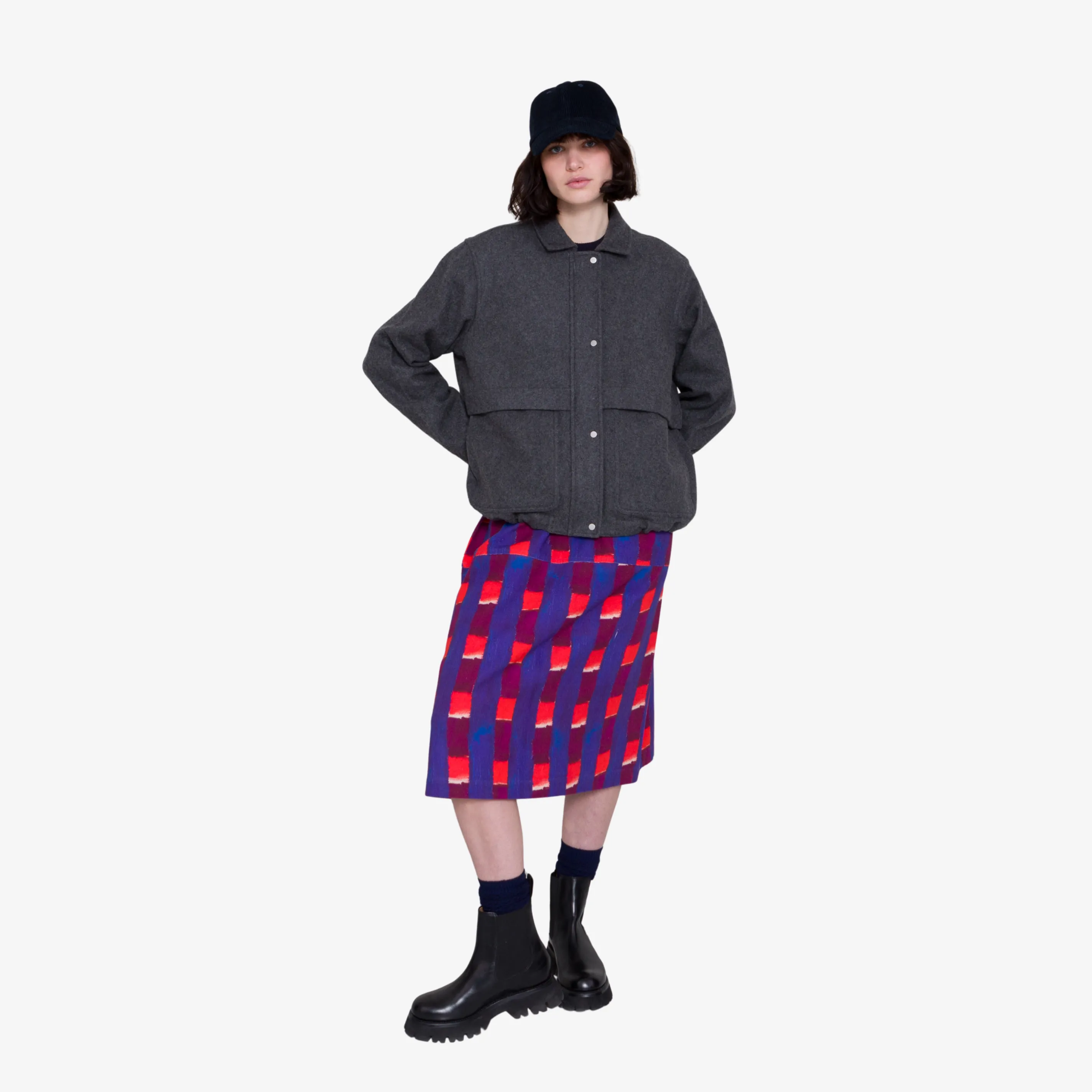 Blouson - Mid Grey Wool sold by Folk product image thumbnail 2