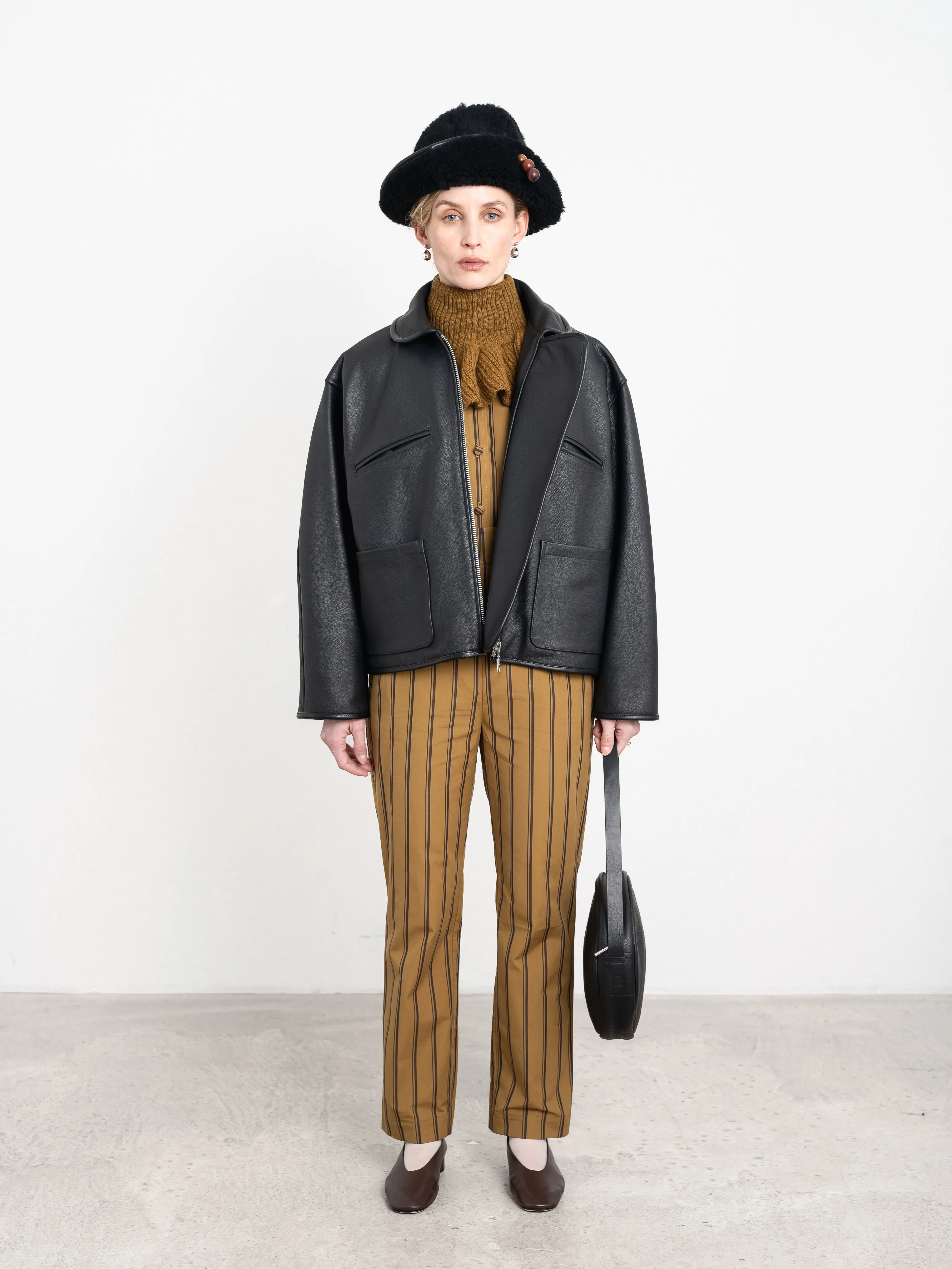 Cawley | Leather Flying Jacket sold by Folk product image thumbnail 2