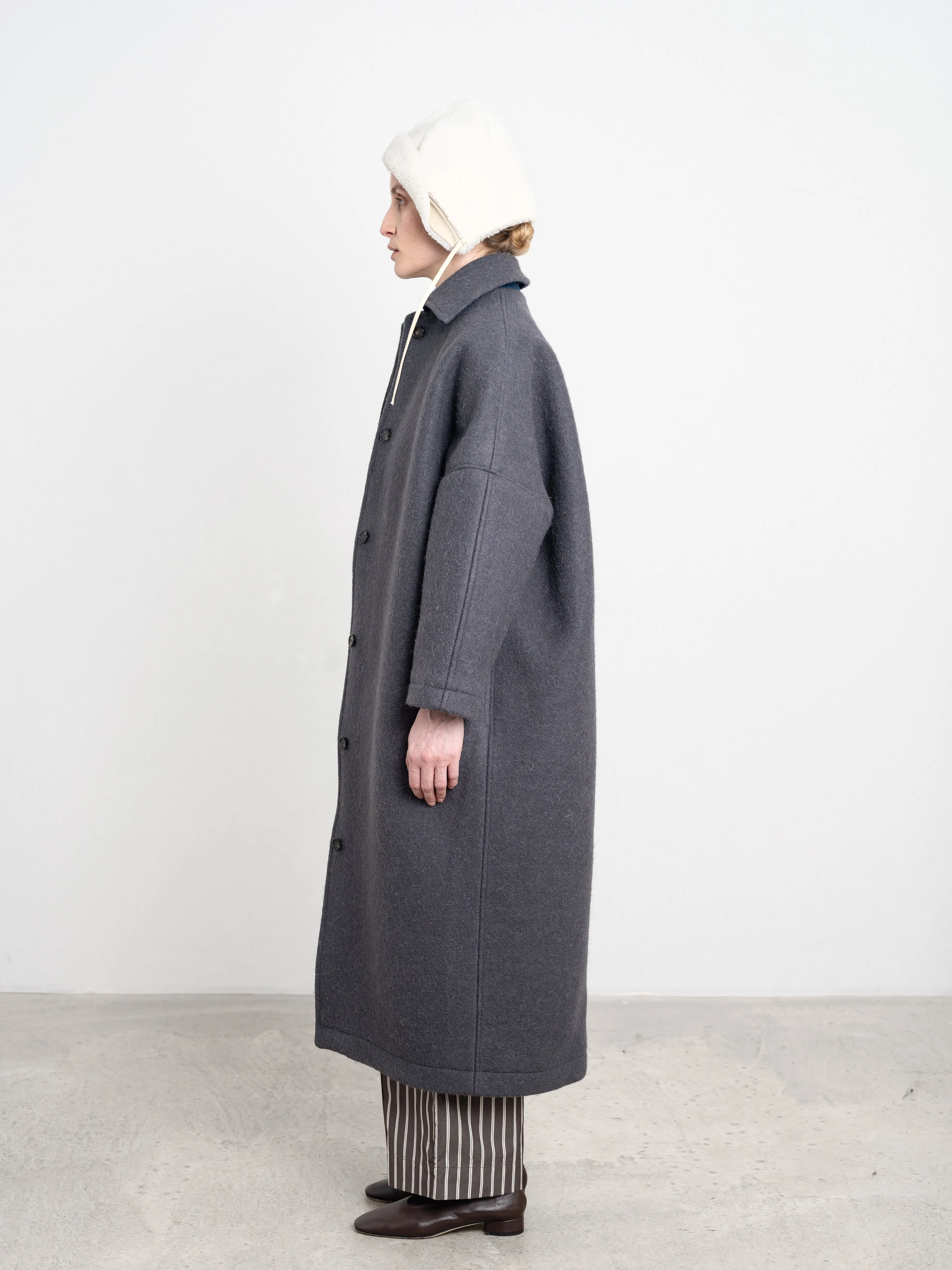 Cawley | Longline Coat - Slate sold by Folk product image thumbnail 3