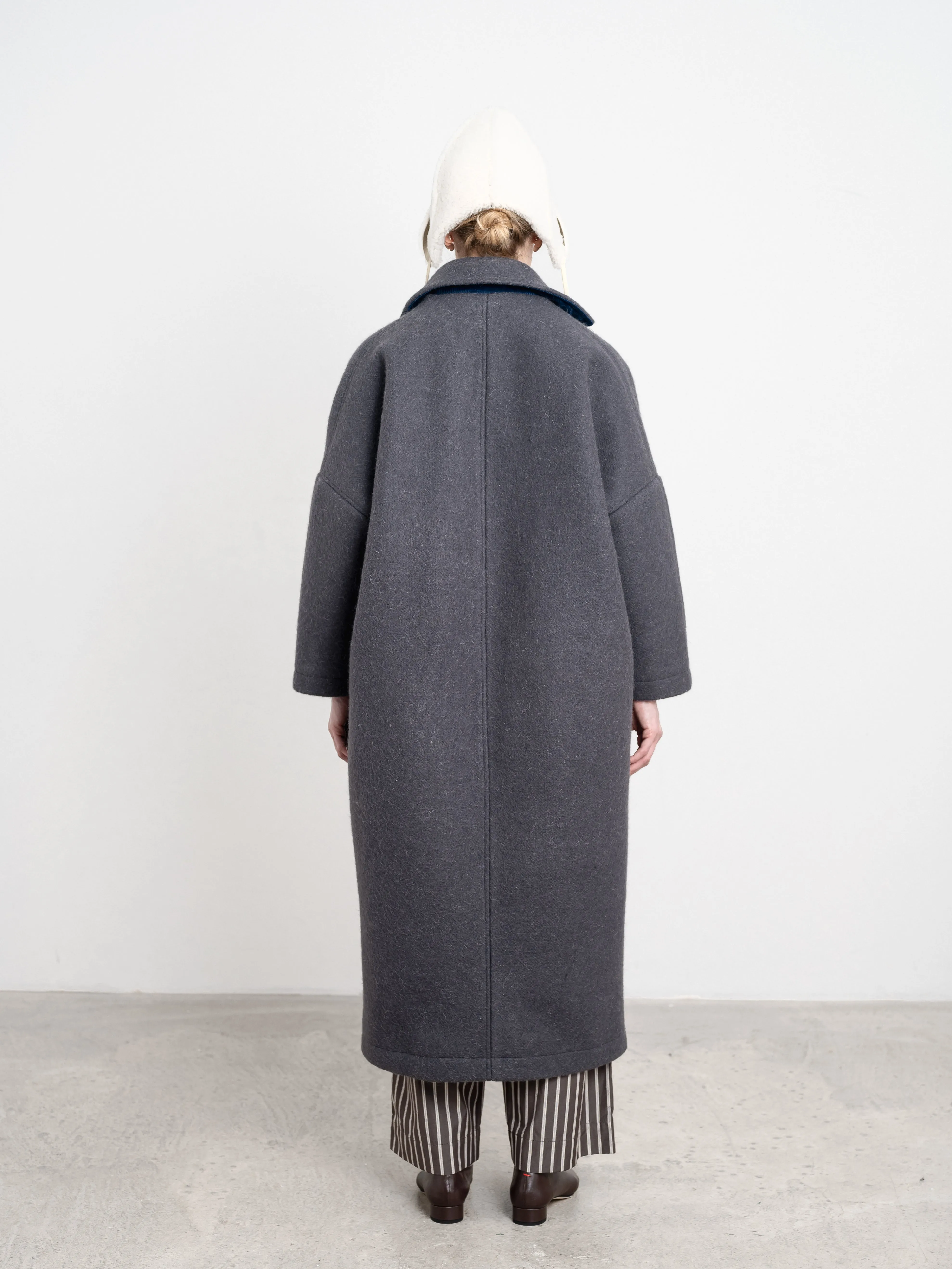 Cawley | Longline Coat - Slate sold by Folk product image thumbnail 4