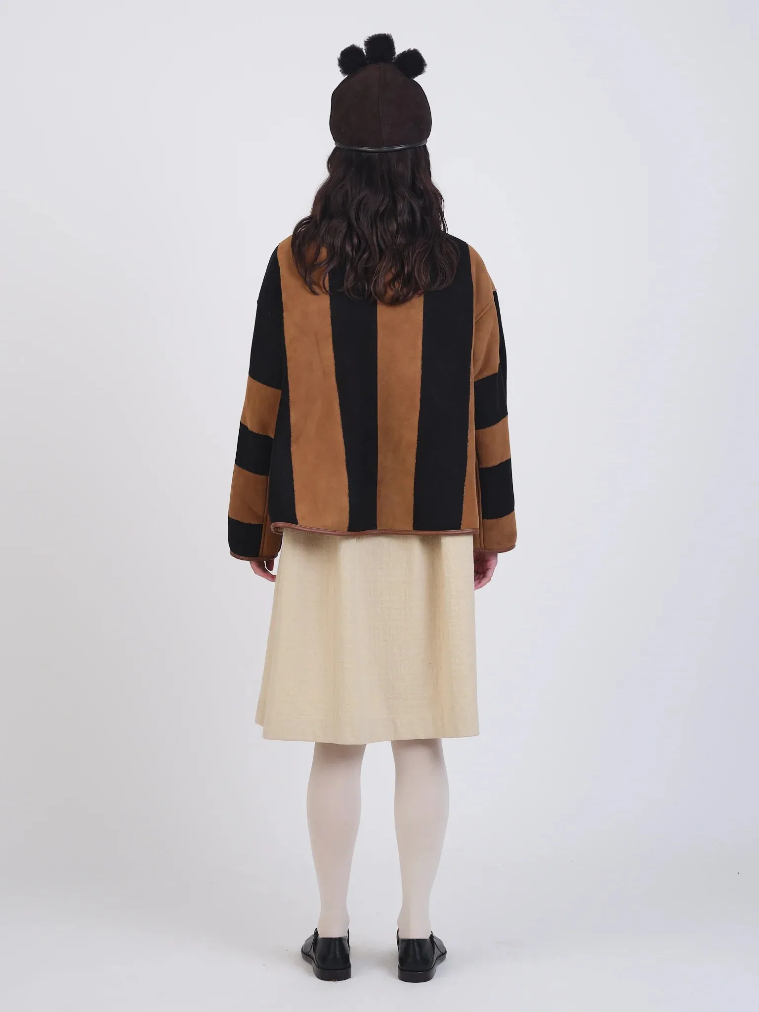 Cawley | Suede Stripe Avis Jacket sold by Folk product image thumbnail 5