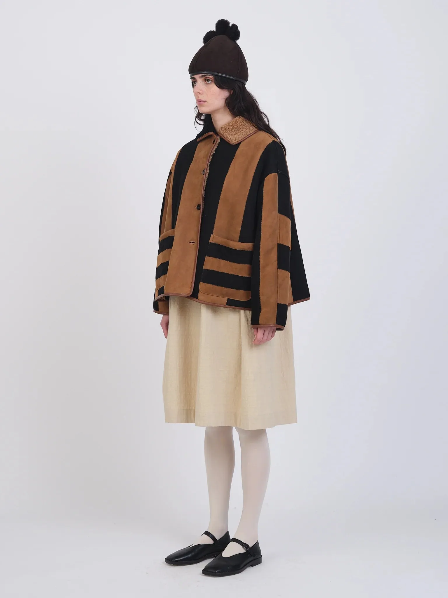 Cawley | Suede Stripe Avis Jacket sold by Folk product image thumbnail 3