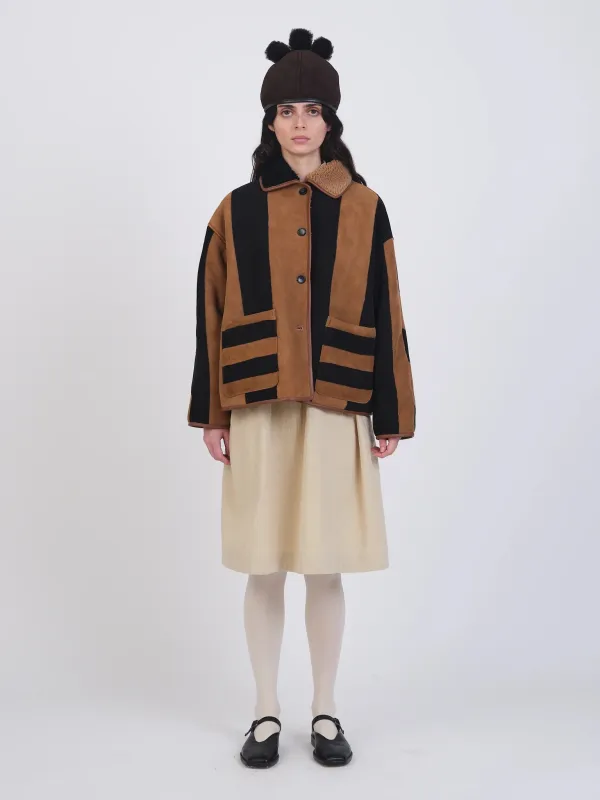 Cawley | Suede Stripe Avis Jacket sold by Folk