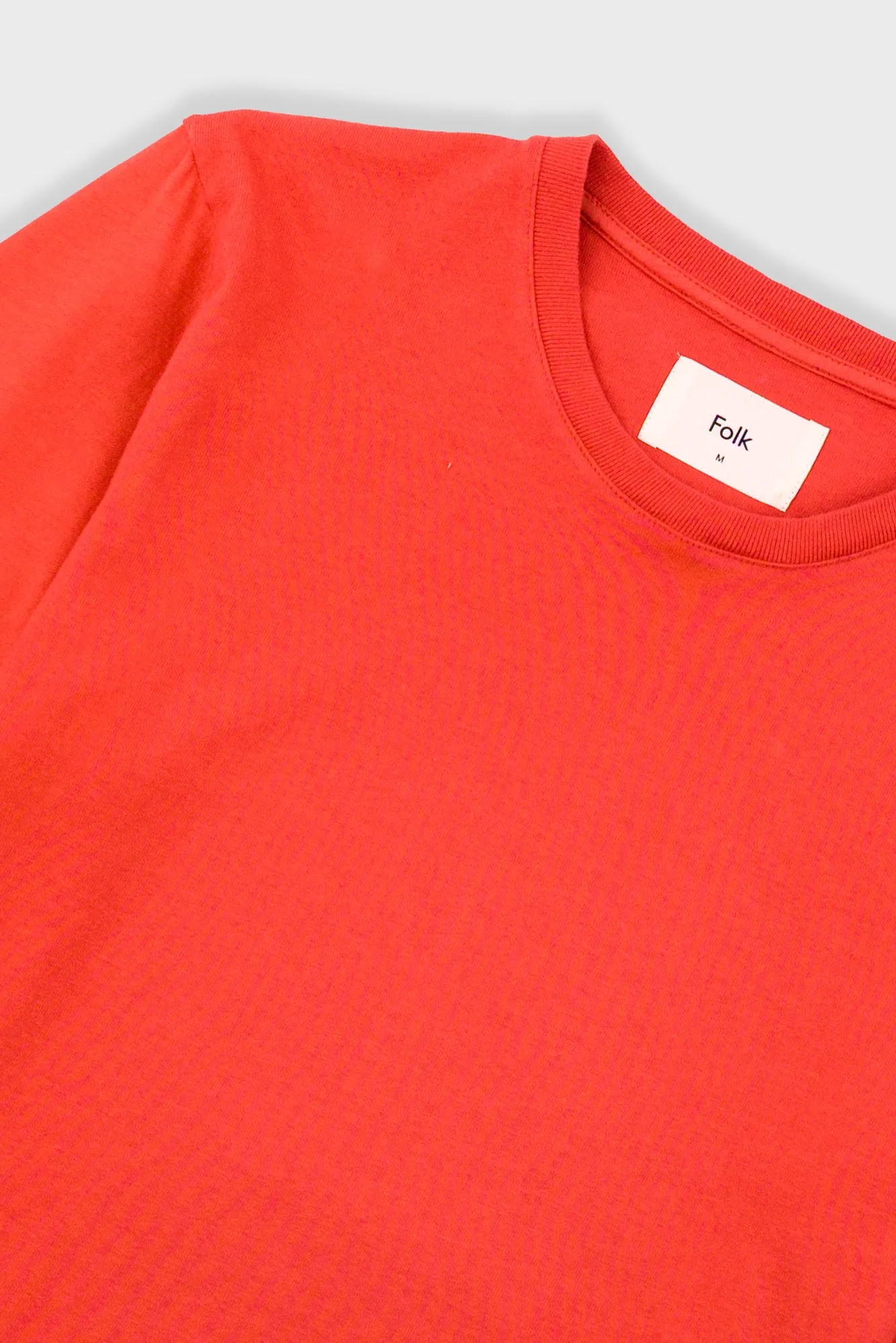 Contrast Sleeve T-Shirt - Crimson sold by Folk product image thumbnail 5