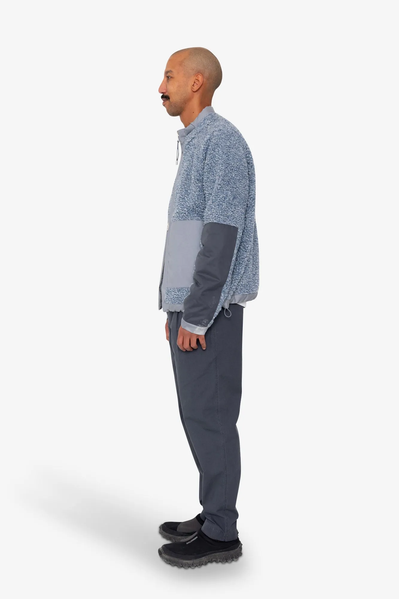 Signal Fleece - Soft Blue Curly Wool sold by Folk product image thumbnail 4