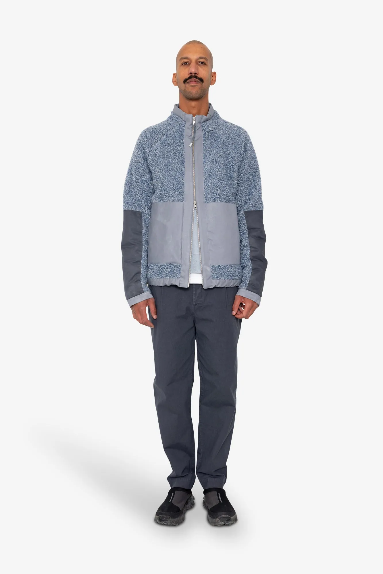 Signal Fleece - Soft Blue Curly Wool sold by Folk product image thumbnail 2