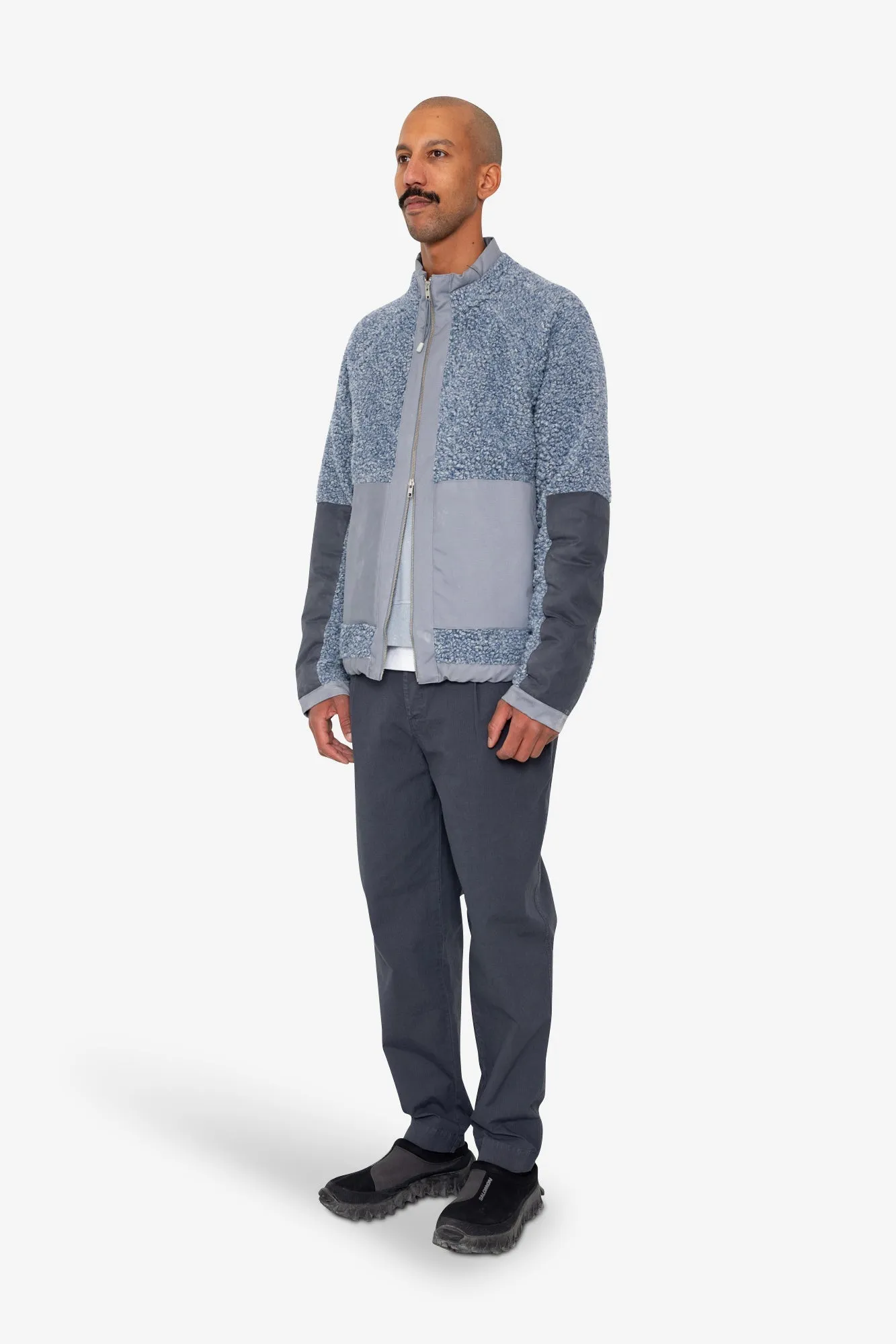 Signal Fleece - Soft Blue Curly Wool sold by Folk product image thumbnail 3