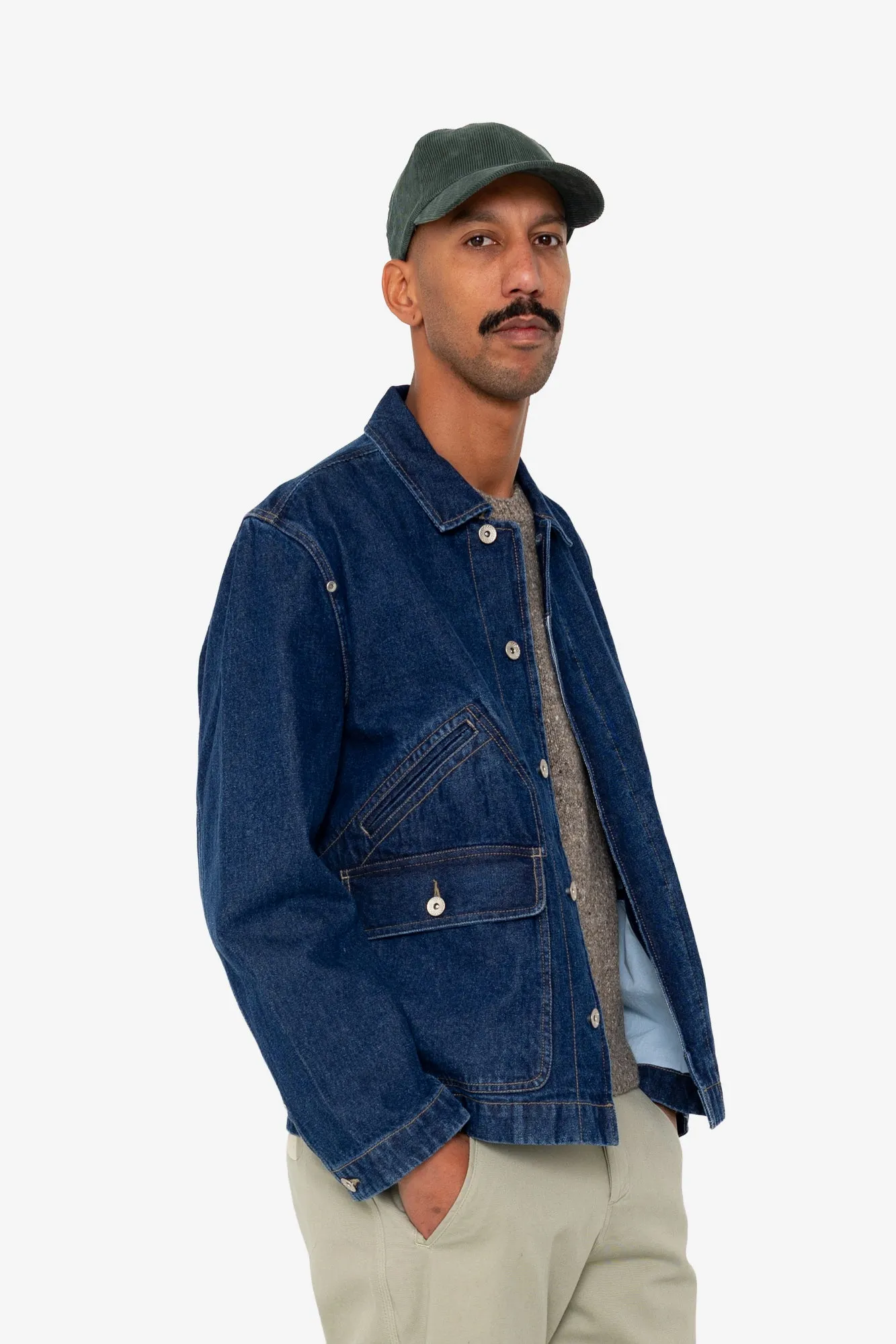 Corduroy Cap - Phthalo Green sold by Folk product image thumbnail 2