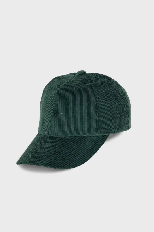Corduroy Cap - Phthalo Green made by Folk
