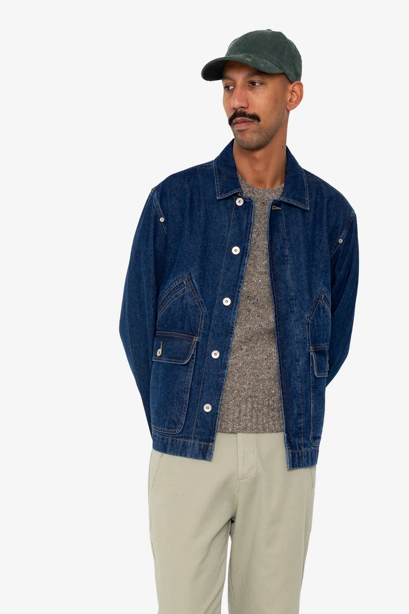 Corduroy Cap - Phthalo Green sold by Folk product image thumbnail 3