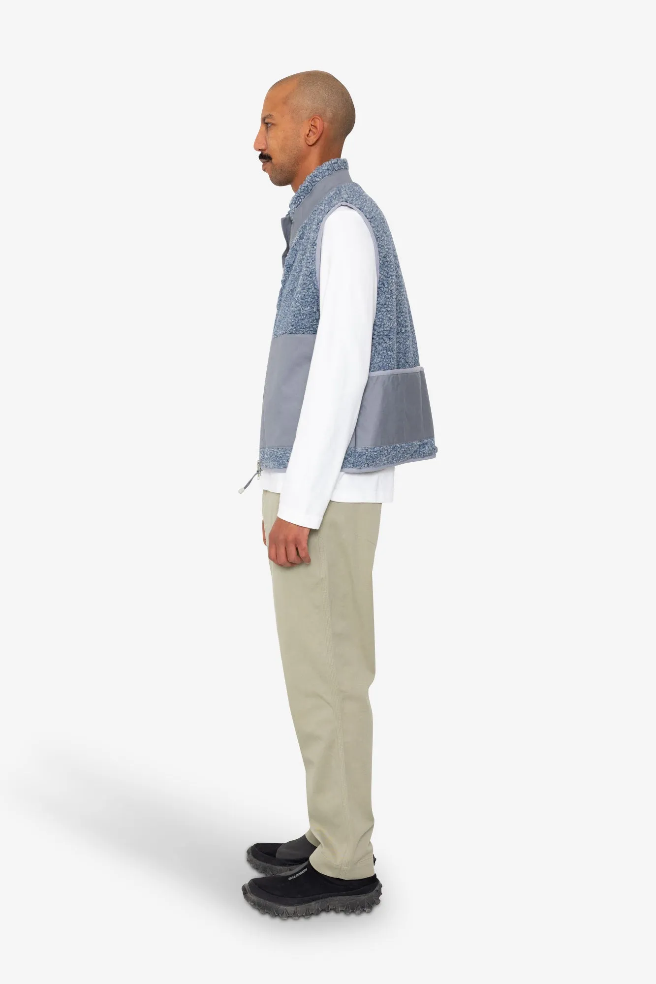 Signal Gilet - Soft Blue Curly Wool sold by Folk product image thumbnail 4