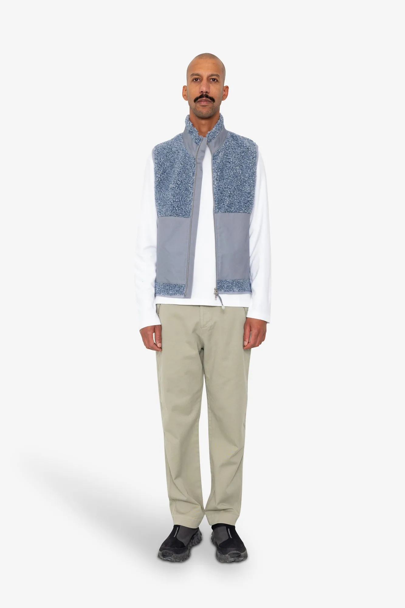 Signal Gilet - Soft Blue Curly Wool sold by Folk product image thumbnail 2
