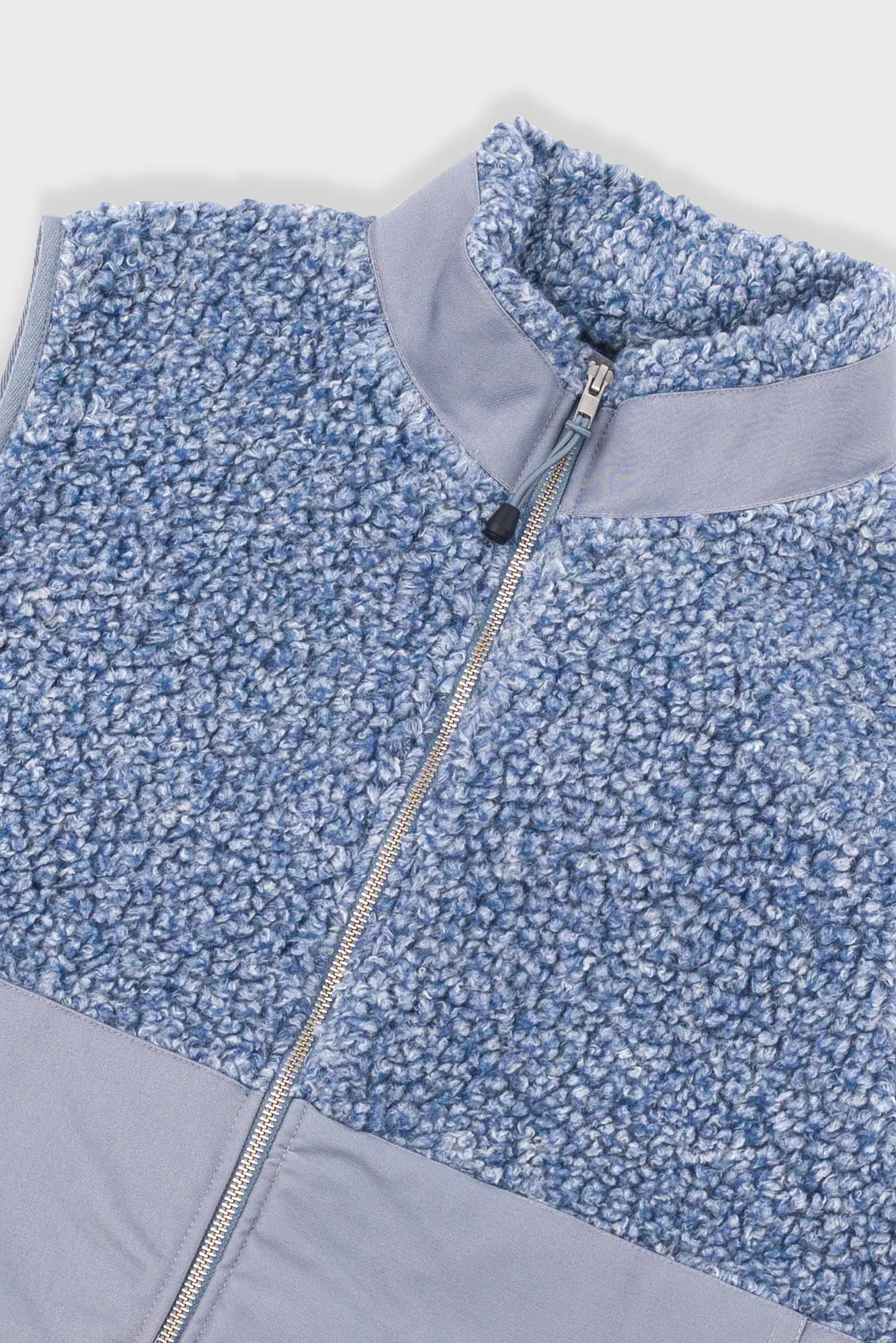 Signal Gilet - Soft Blue Curly Wool sold by Folk product image thumbnail 5