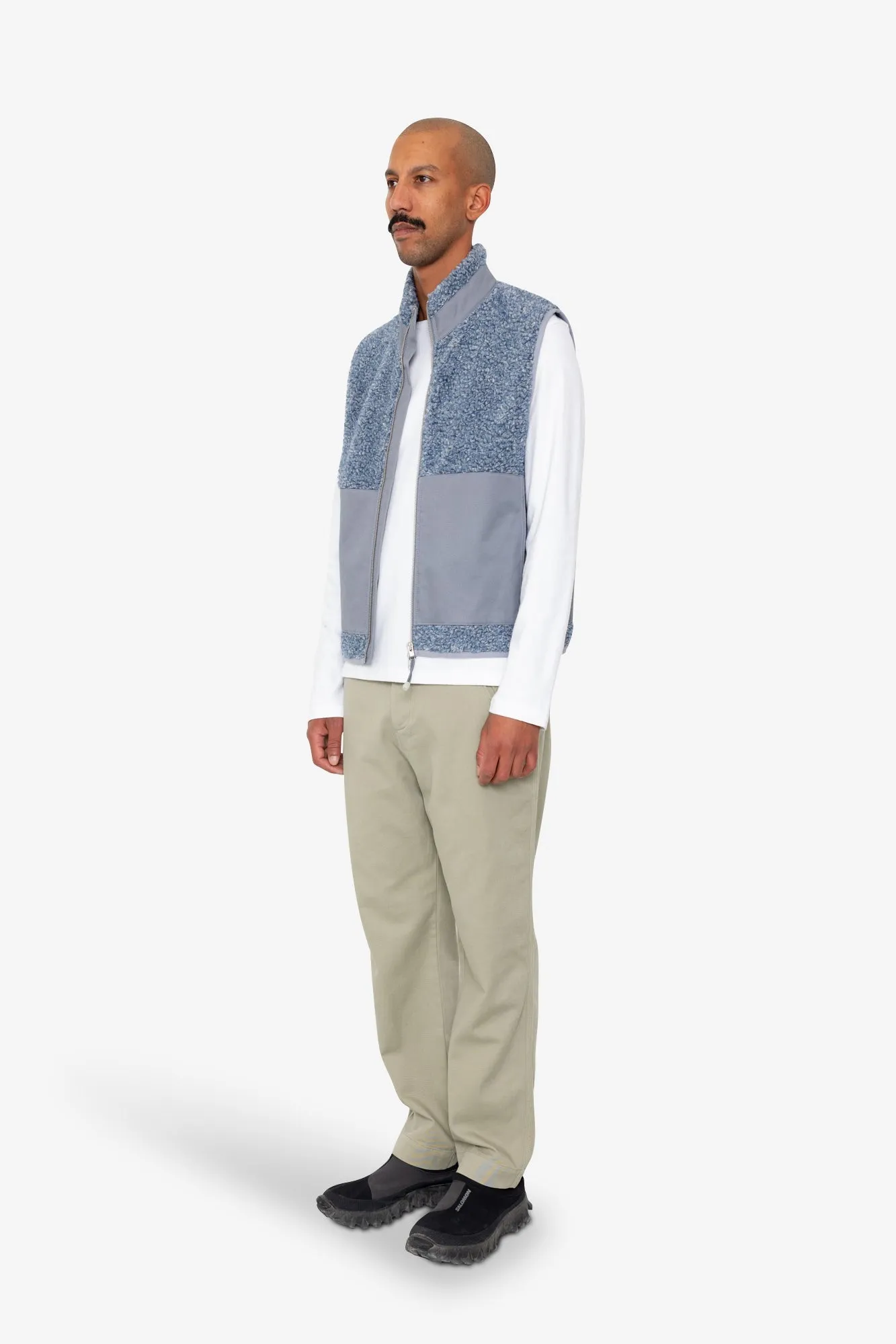 Signal Gilet - Soft Blue Curly Wool sold by Folk product image thumbnail 3