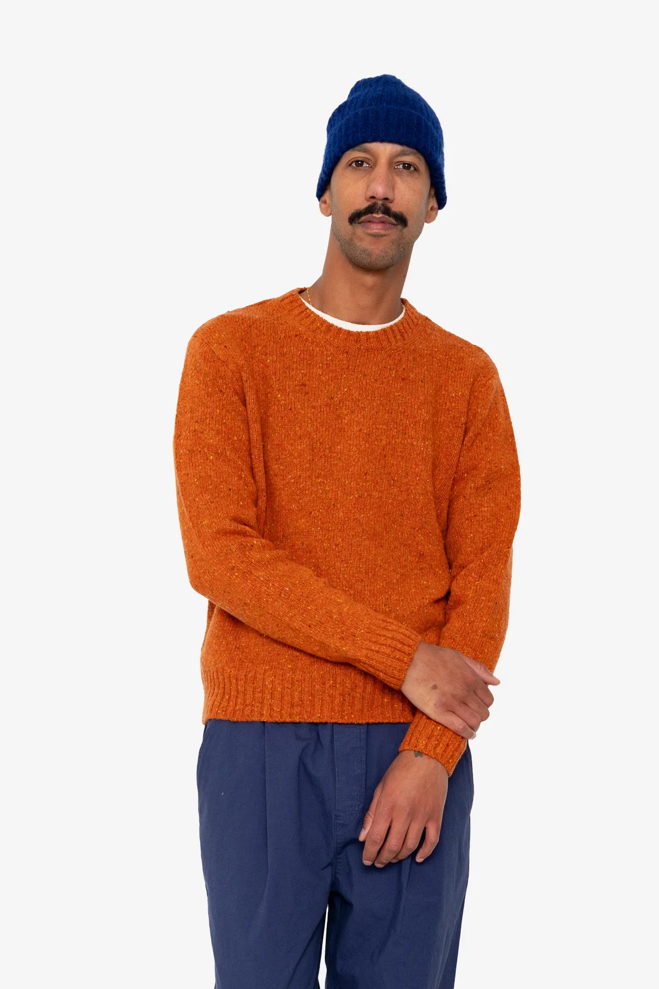 Mohair Rib Beanie - Rich Blue sold by Folk product image thumbnail 3