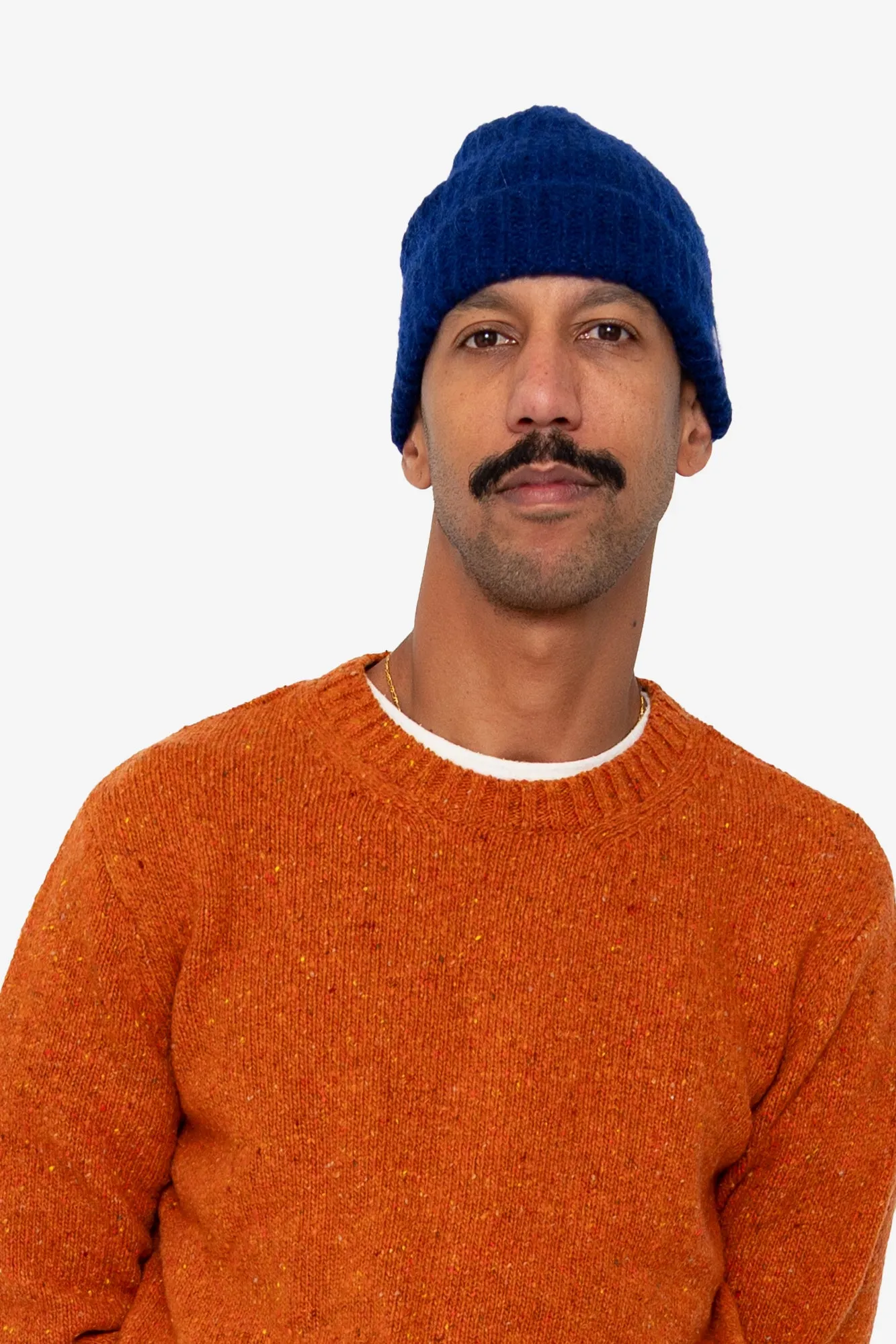 Mohair Rib Beanie - Rich Blue sold by Folk product image thumbnail 2