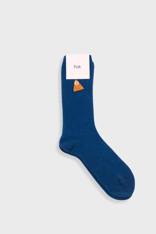 Waffle Socks - Indigo made by Folk