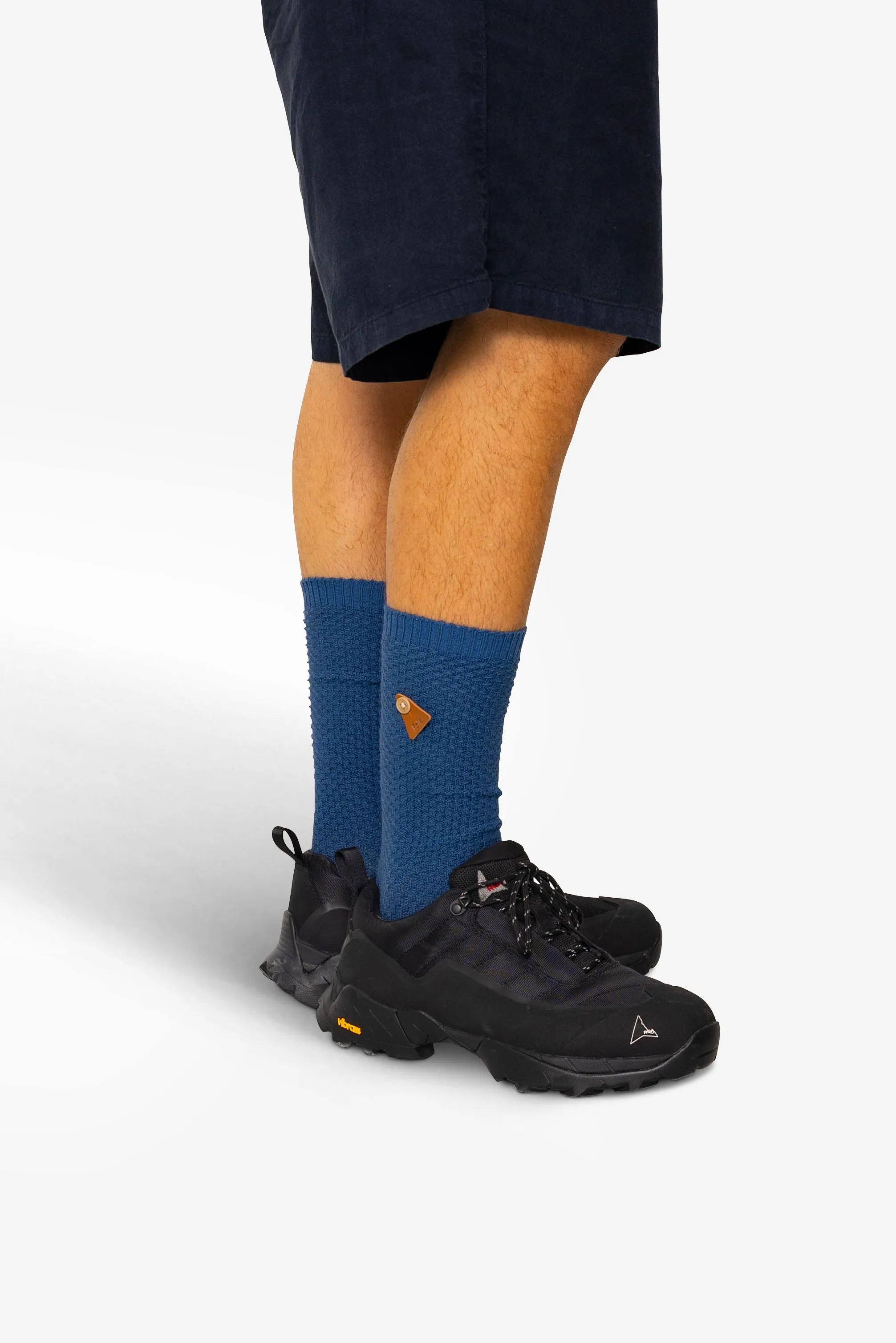 Waffle Socks - Indigo sold by Folk product image thumbnail 3