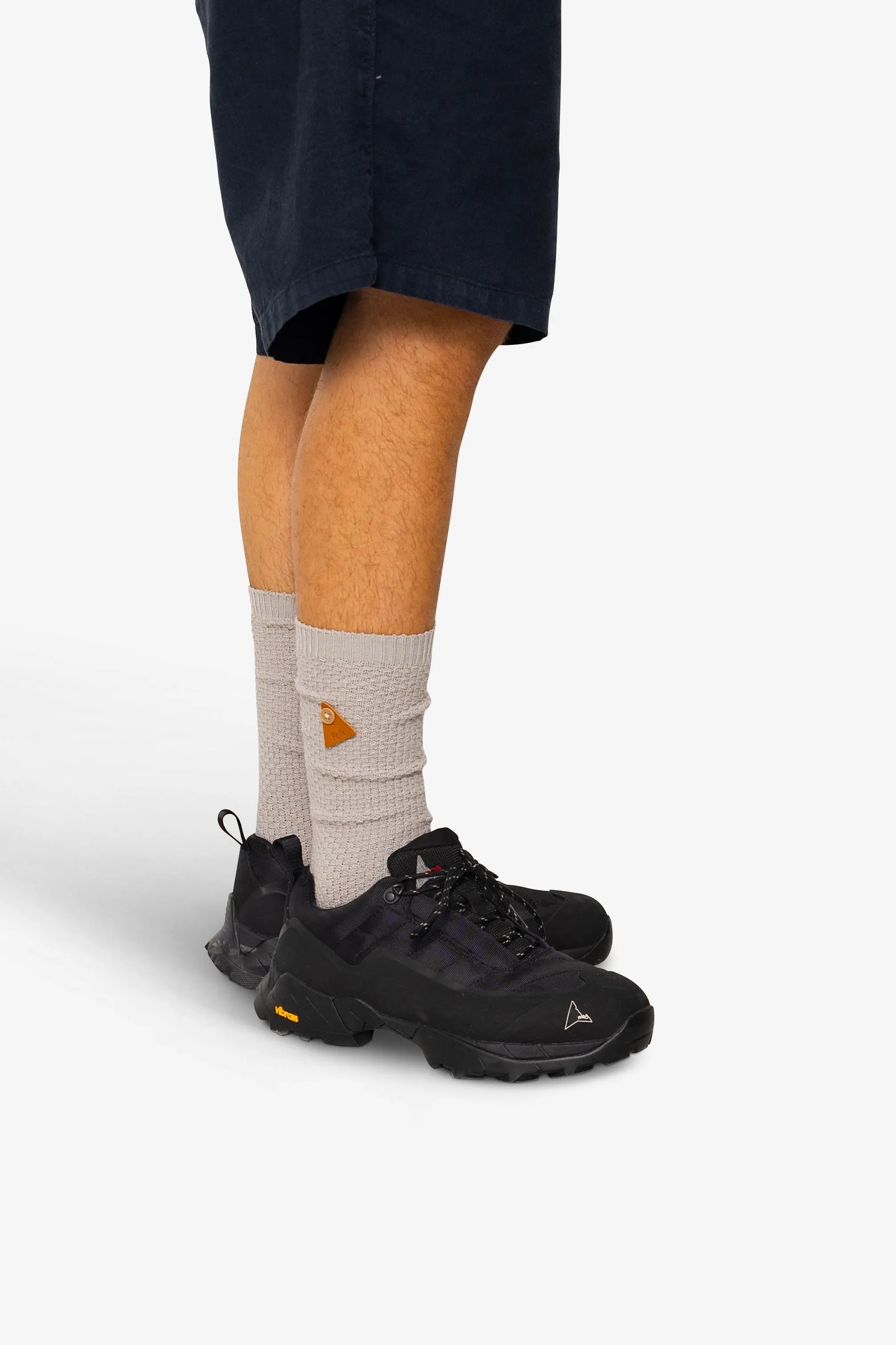 Waffle Socks - Silver Grey sold by Folk product image thumbnail 3