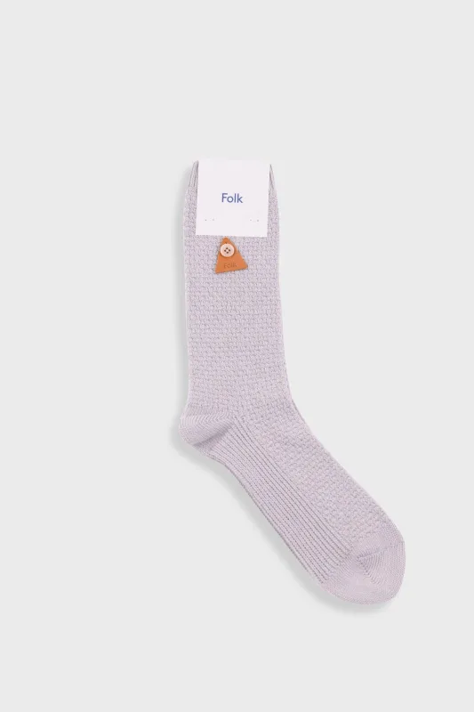 Waffle Socks - Silver Grey sold by Folk