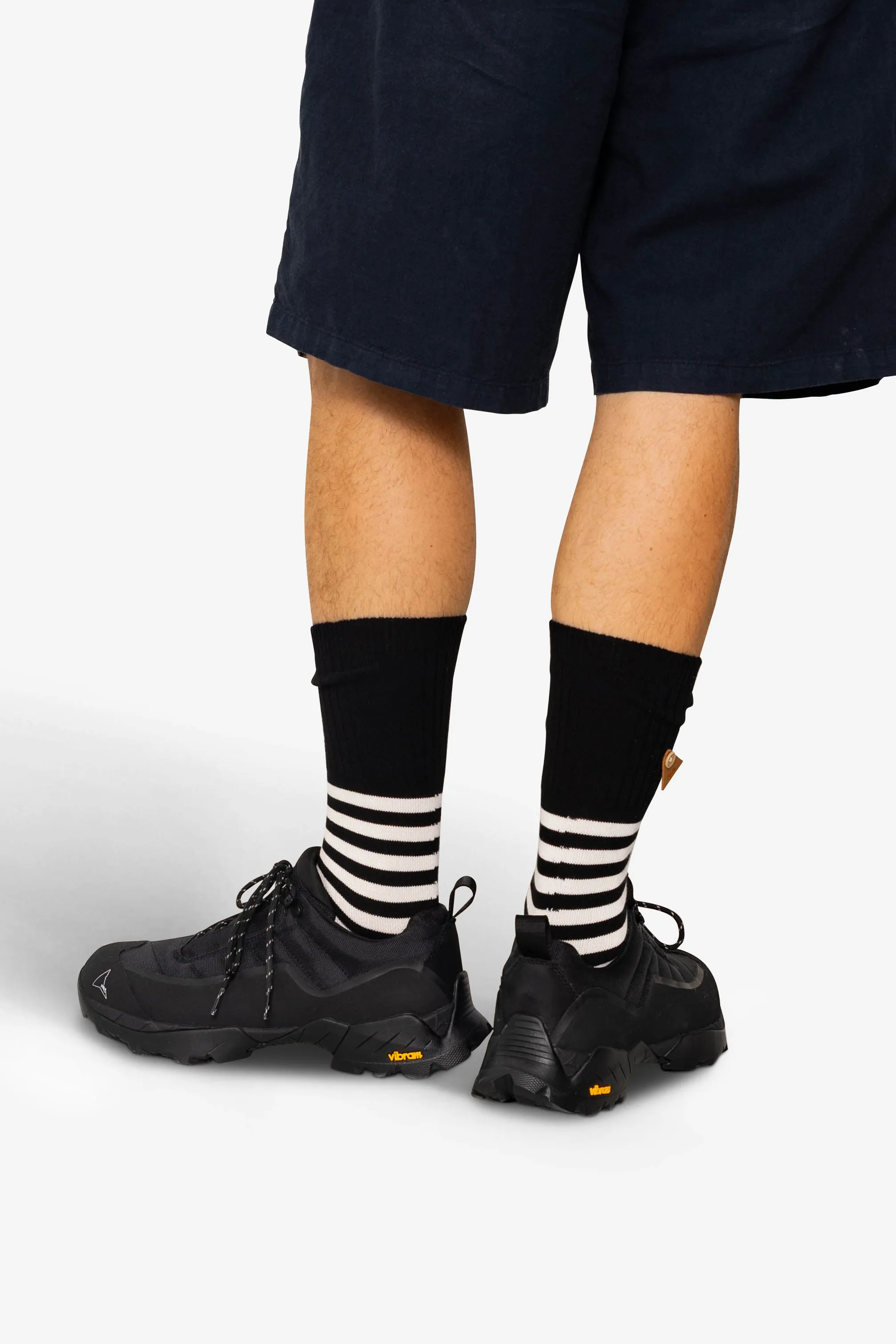 Striped Socks - Black / Ecru sold by Folk product image thumbnail 4