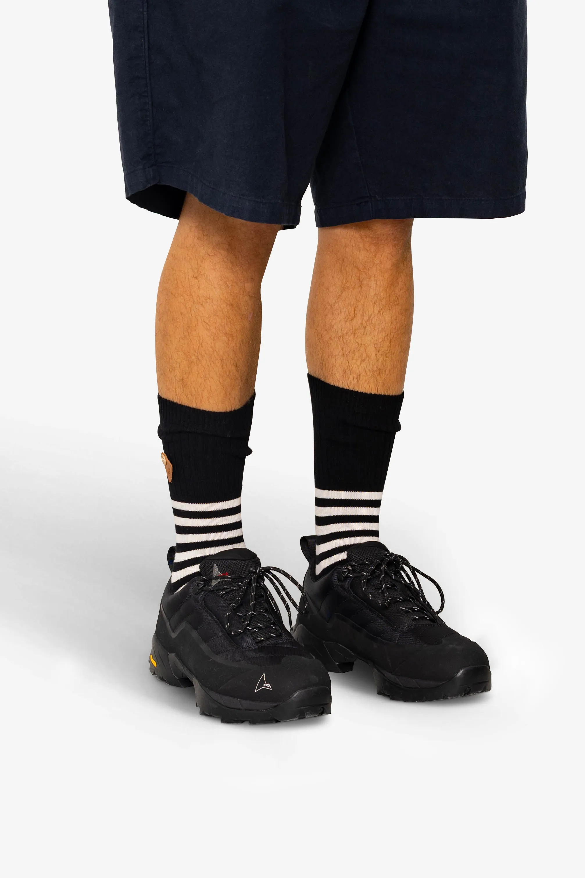 Striped Socks - Black / Ecru sold by Folk product image thumbnail 2