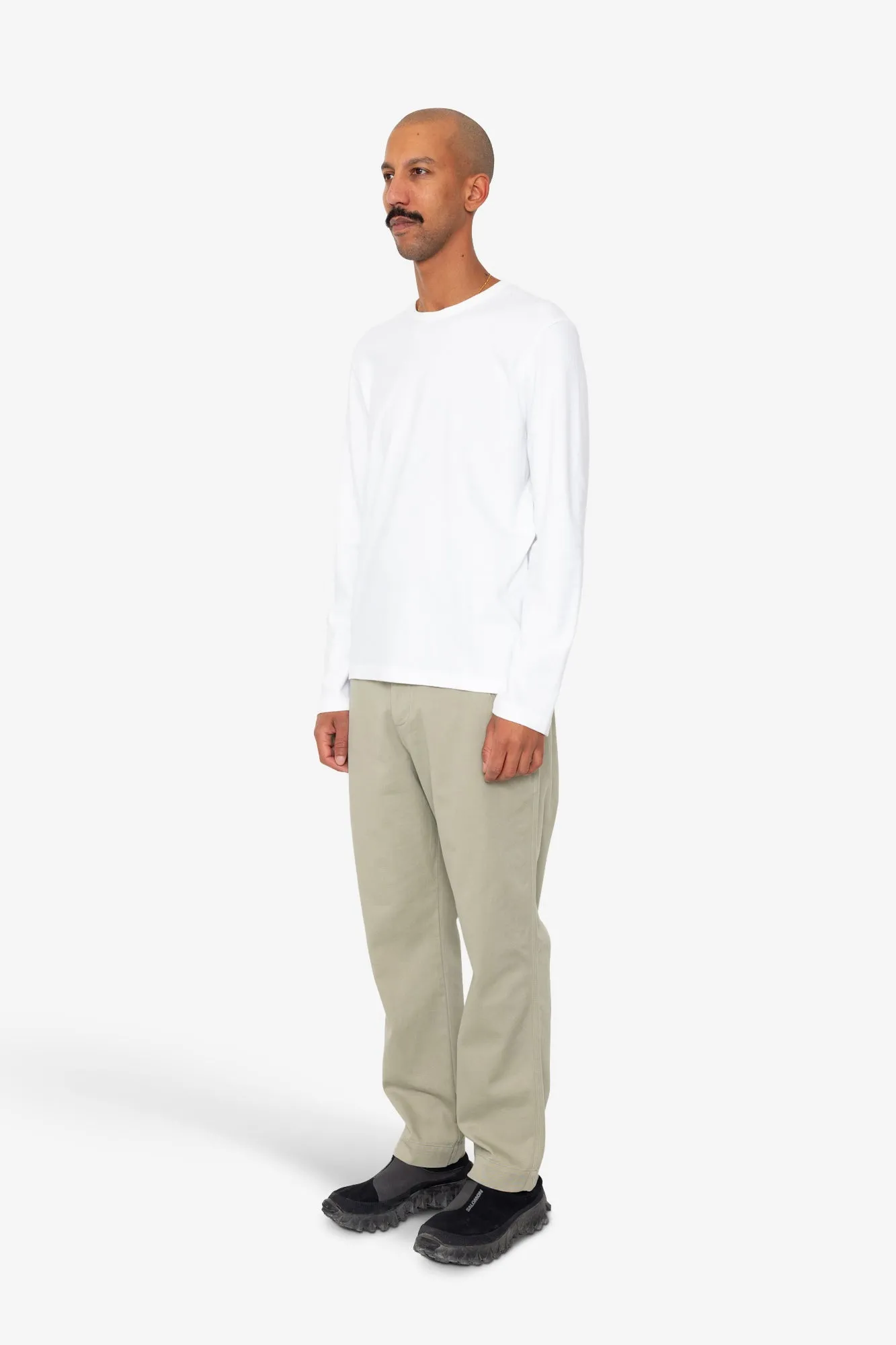 Long Sleeve Textured T-Shirt - White sold by Folk product image thumbnail 3