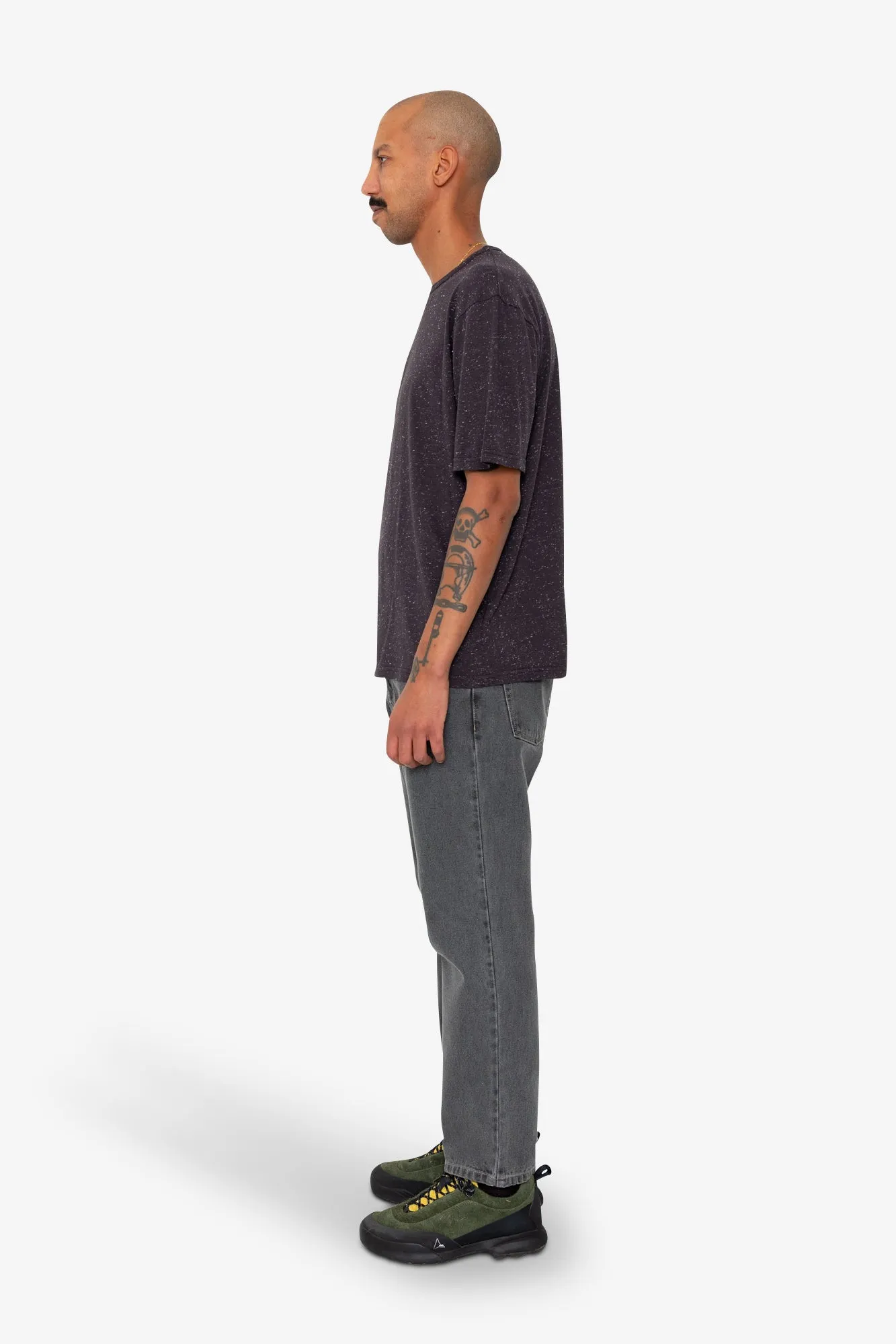 Relaxed Assembly T-Shirt - Black Grape sold by Folk product image thumbnail 4