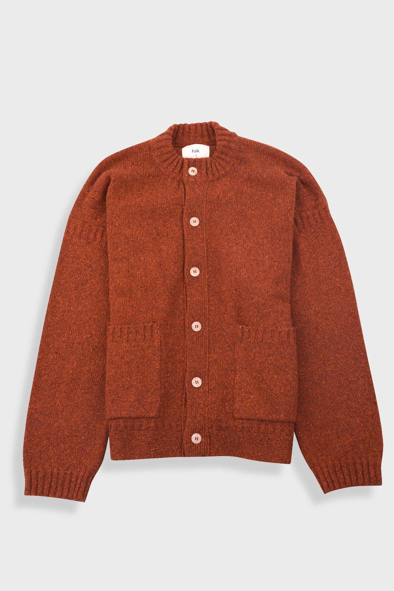 Knitted Jacket - Burnt Ochre sold by Folk