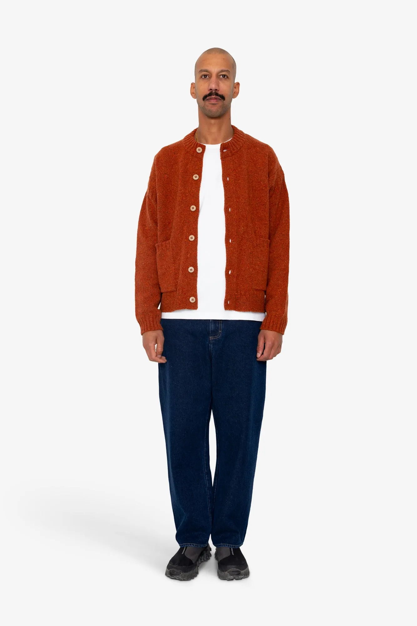 Knitted Jacket - Burnt Ochre sold by Folk product image thumbnail 2