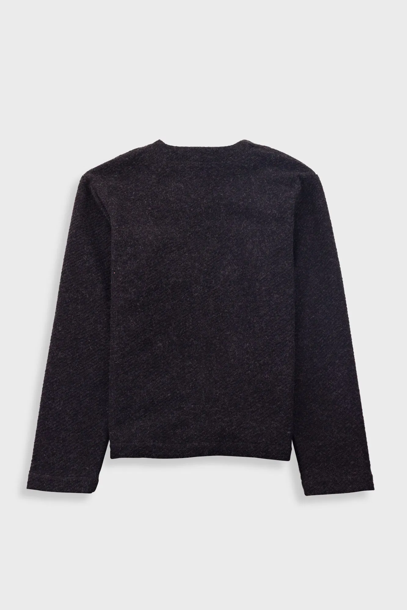 Pocket Cardigan - Charcoal Wool Twill sold by Folk product image thumbnail 4