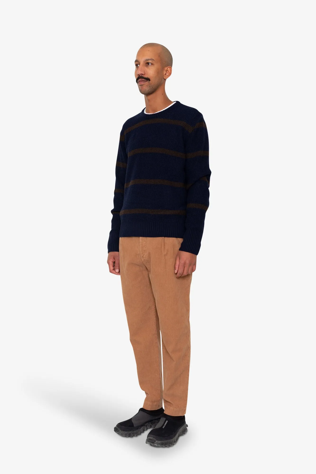 Waffle Crew - Navy Espresso Stripe sold by Folk product image thumbnail 3