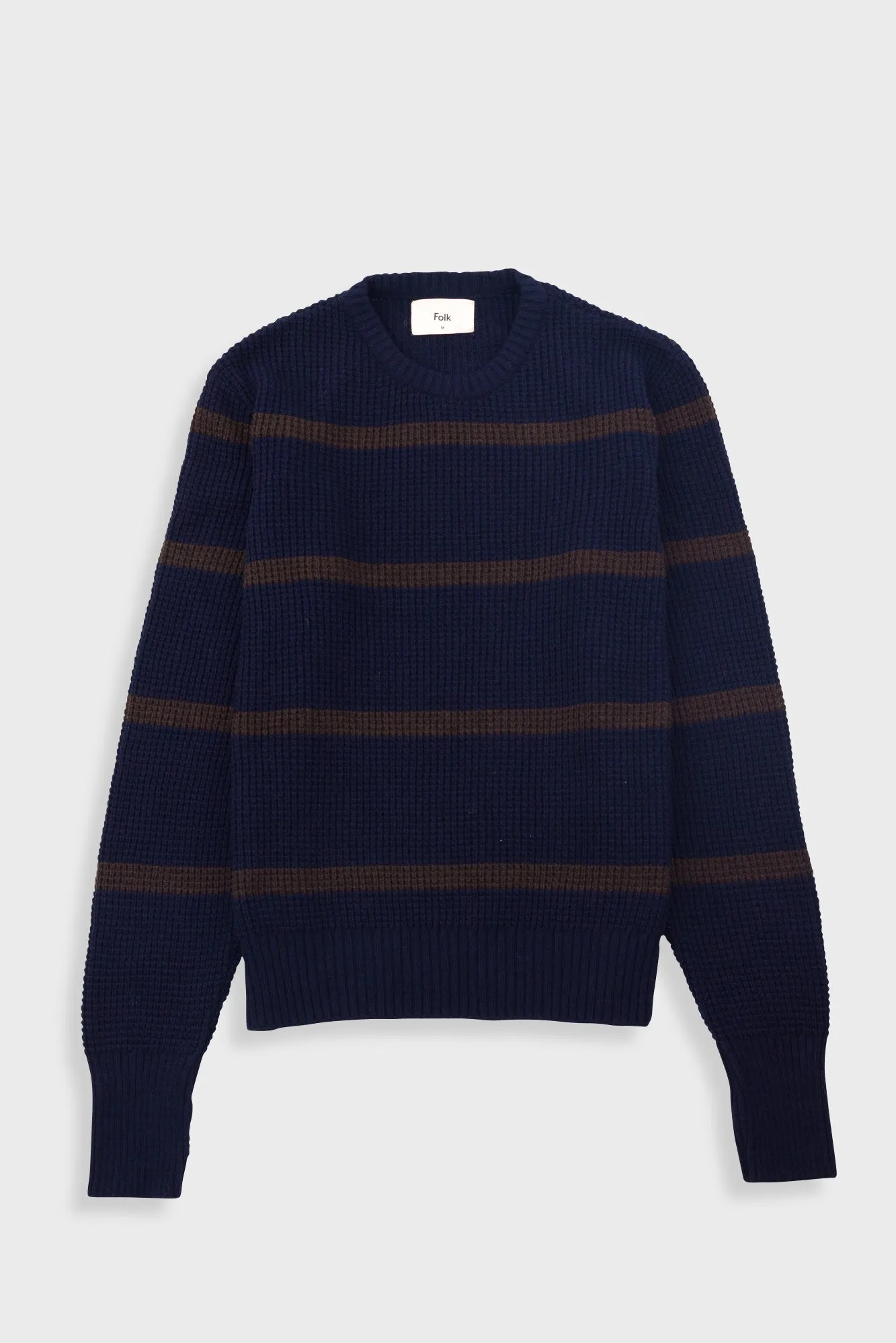 Waffle Crew - Navy Espresso Stripe sold by Folk