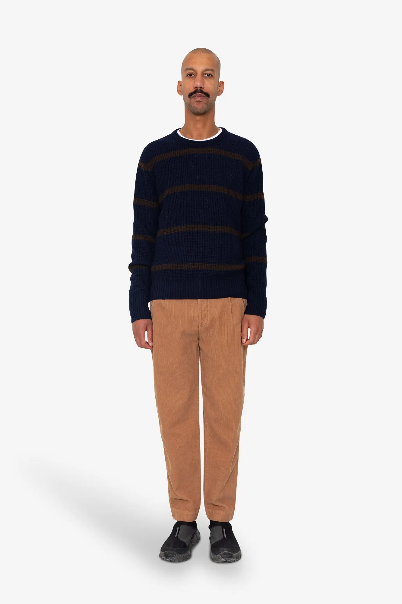 Waffle Crew - Navy Espresso Stripe sold by Folk product image thumbnail 2