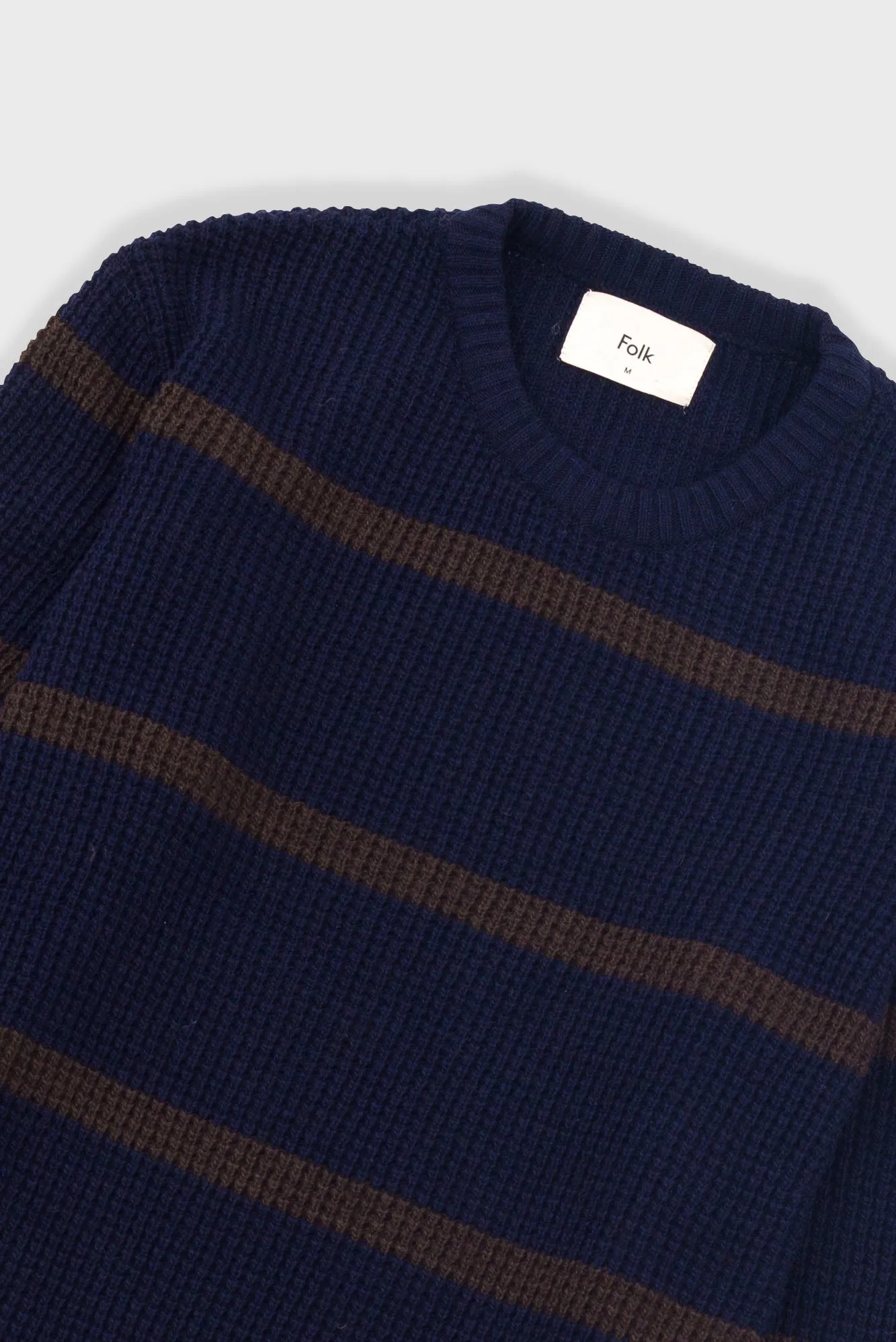 Waffle Crew - Navy Espresso Stripe sold by Folk product image thumbnail 5