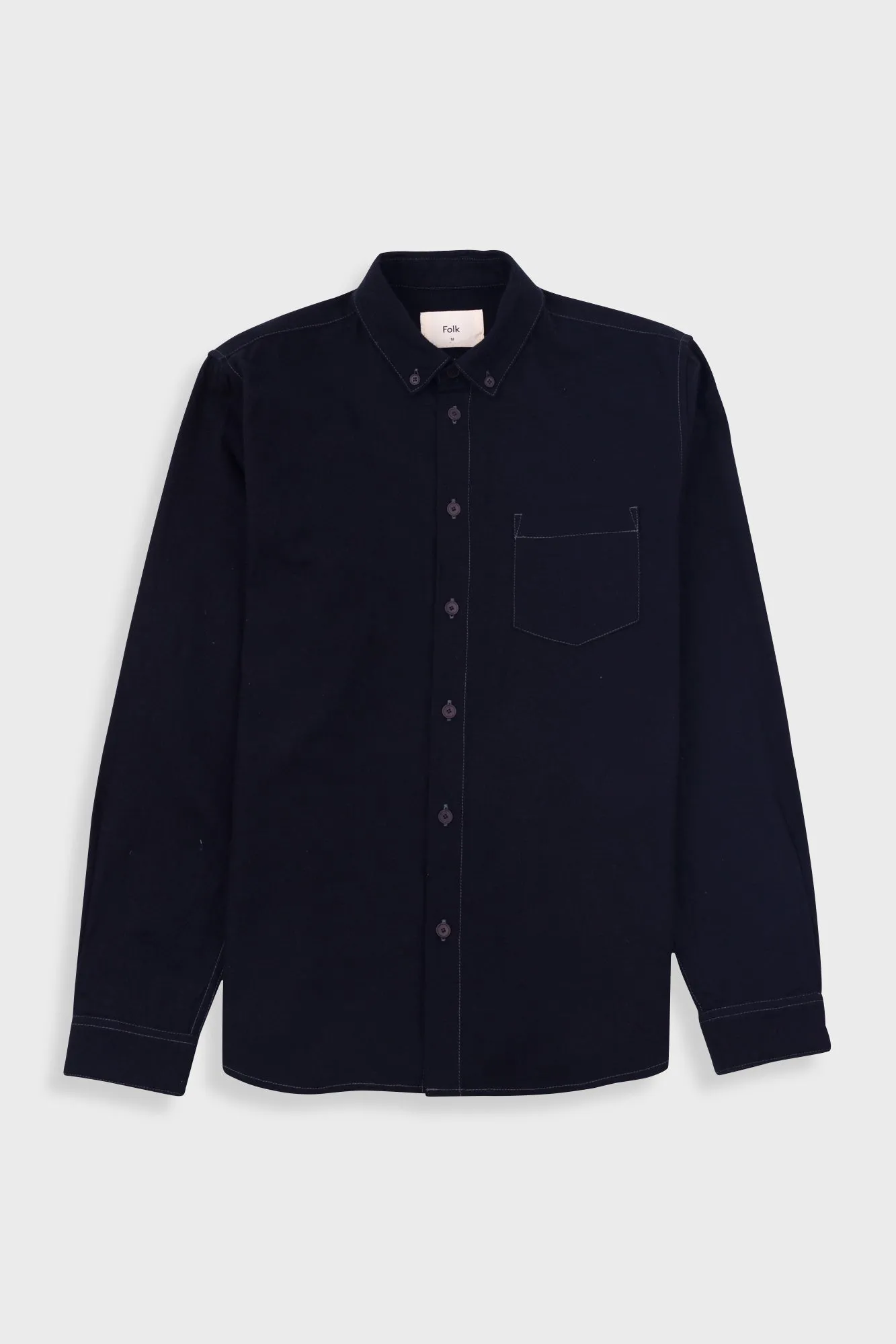 Relaxed Fit Shirt - Black Flannel sold by Folk