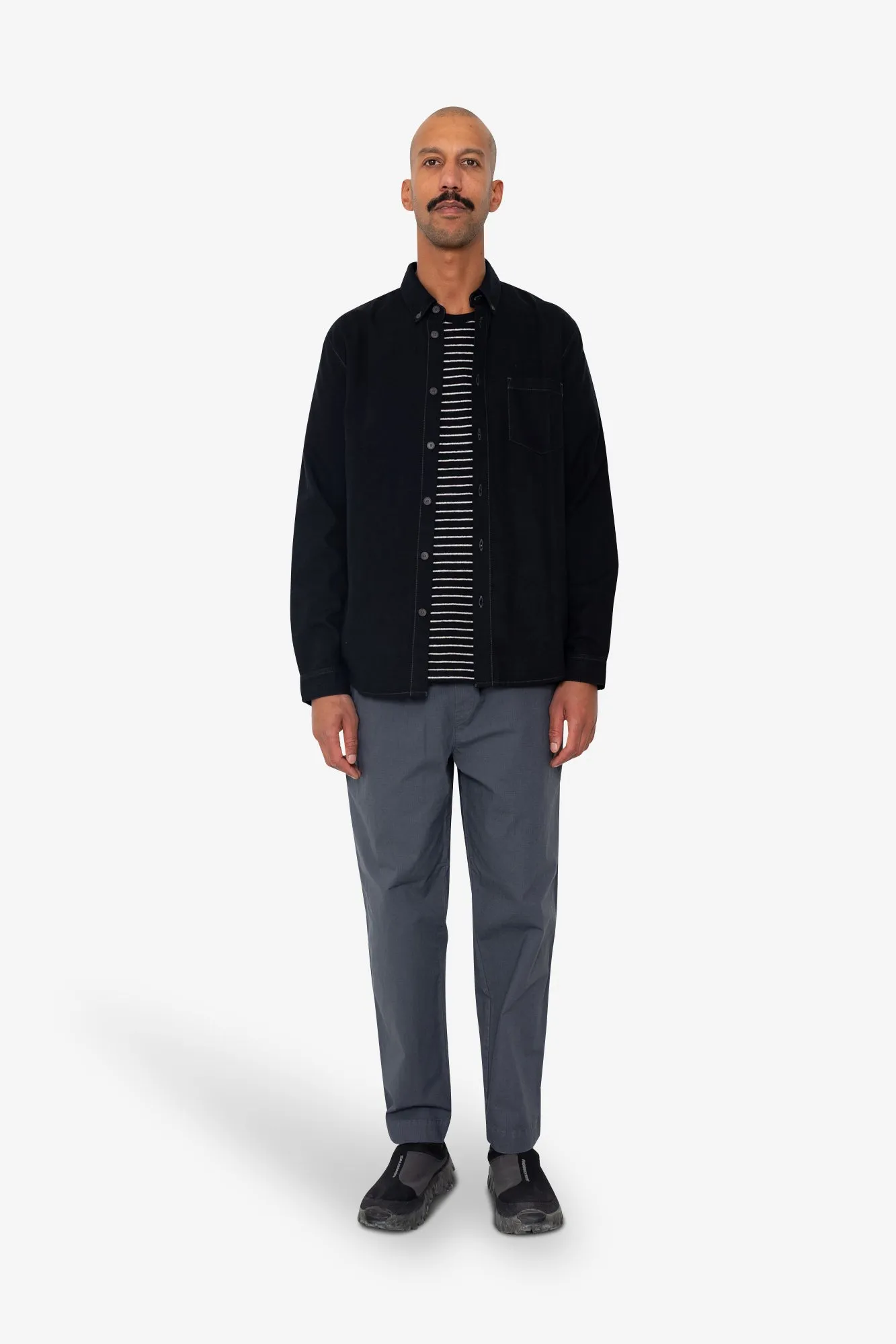 Relaxed Fit Shirt - Black Flannel sold by Folk product image thumbnail 2