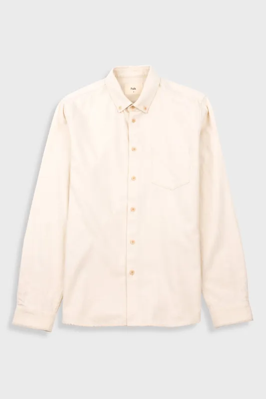 Relaxed Fit Shirt - Ecru Flannel sold by Folk