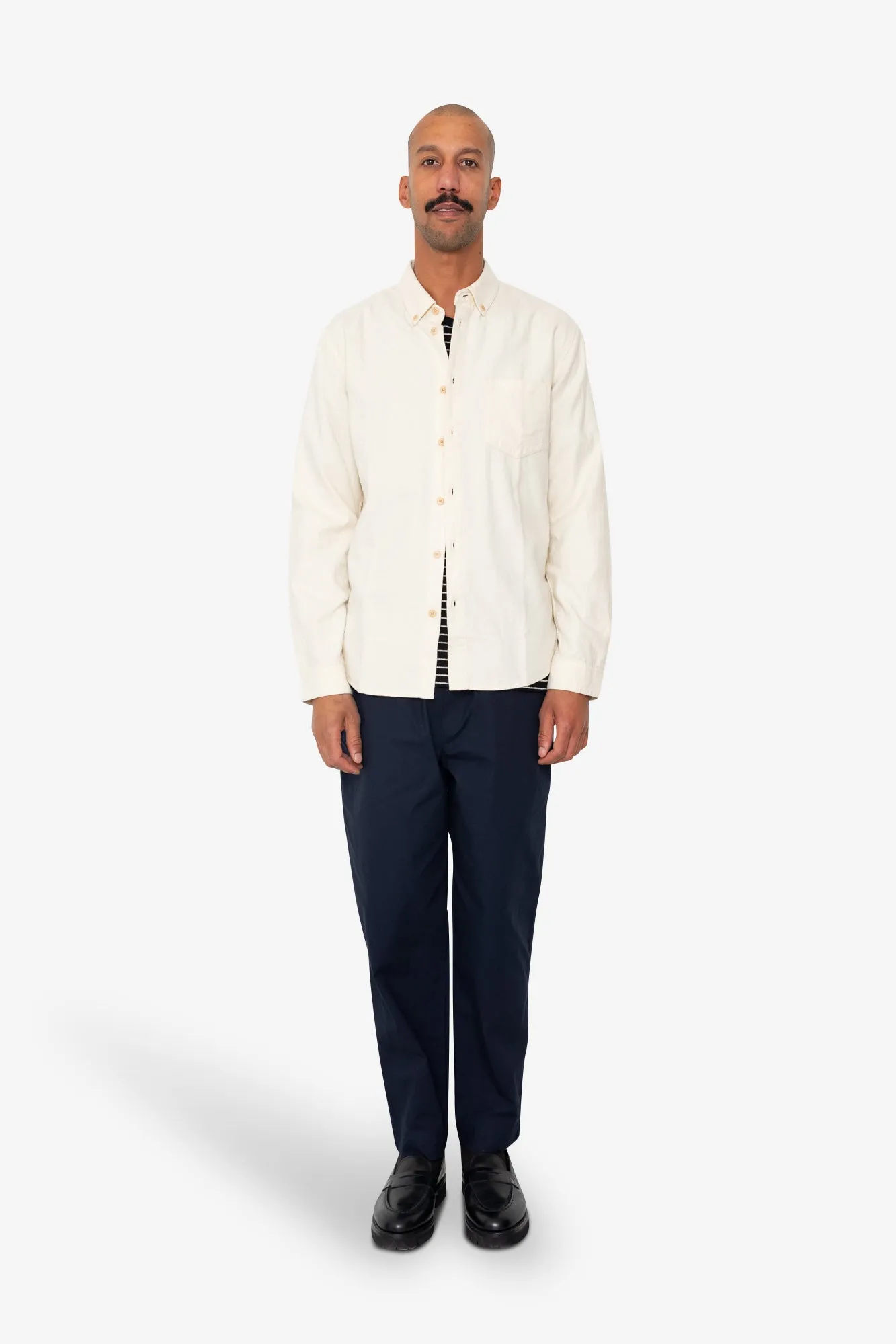 Relaxed Fit Shirt - Ecru Flannel sold by Folk product image thumbnail 2