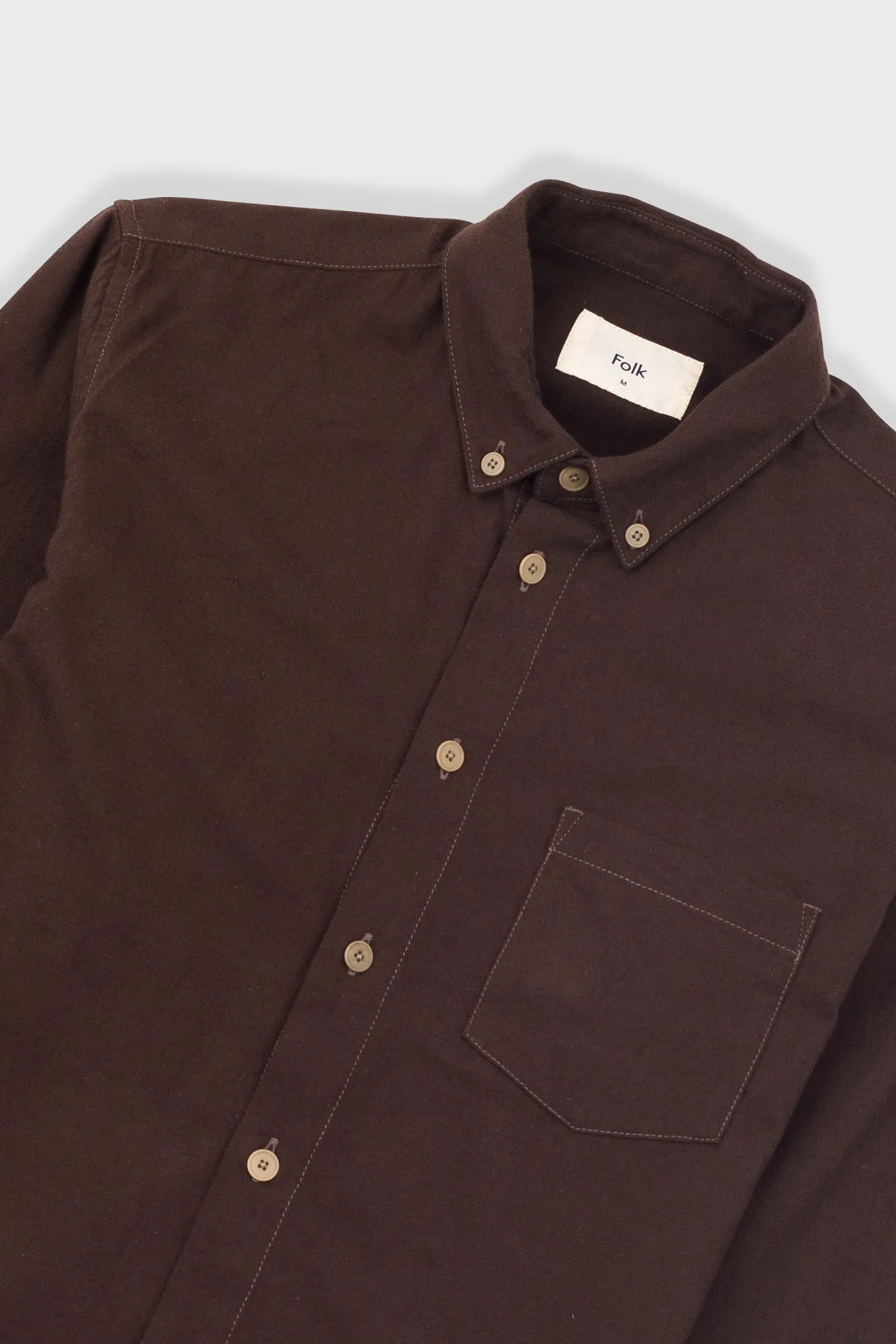 Relaxed Fit Shirt - Espresso Flannel sold by Folk product image thumbnail 5