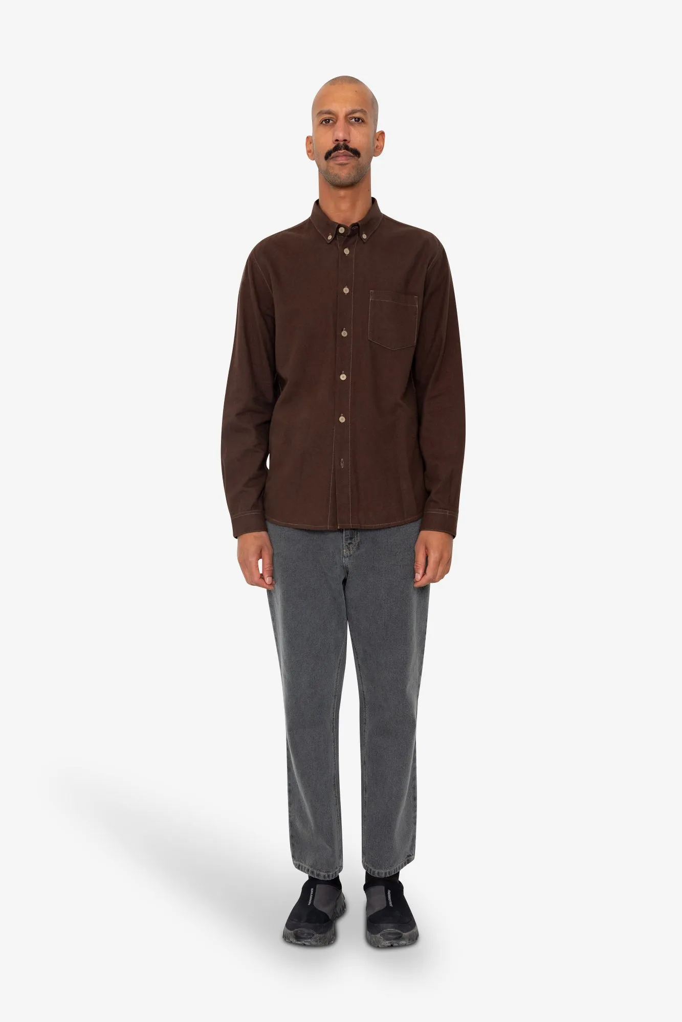 Relaxed Fit Shirt - Espresso Flannel sold by Folk product image thumbnail 2