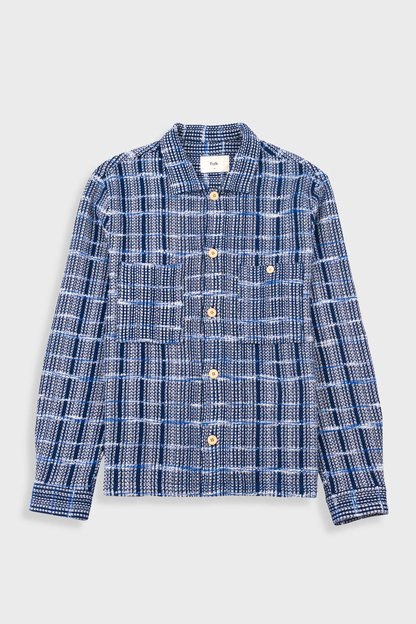 Patch Overshirt - Blue Tapestry sold by Folk