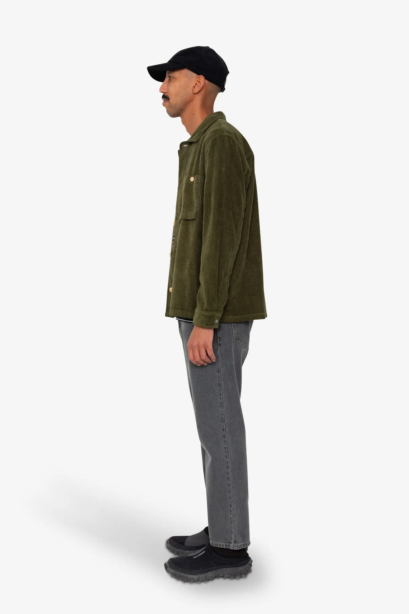 Patch Overshirt - Olive Chunky Cord sold by Folk product image thumbnail 3