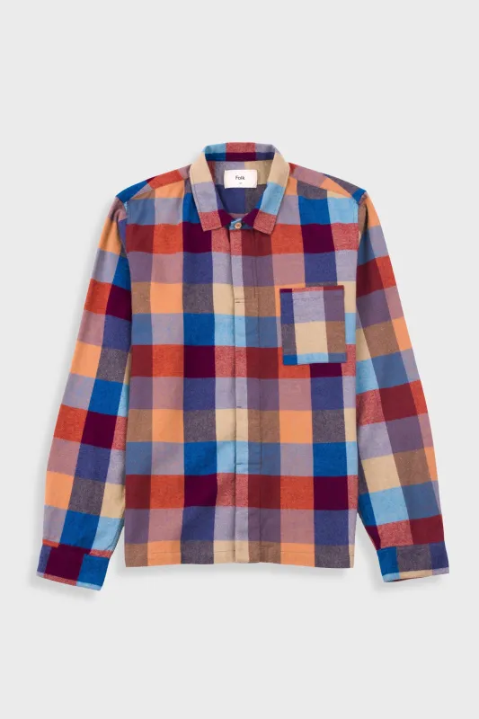 Patch Shirt - Crimson Blue Mix sold by Folk