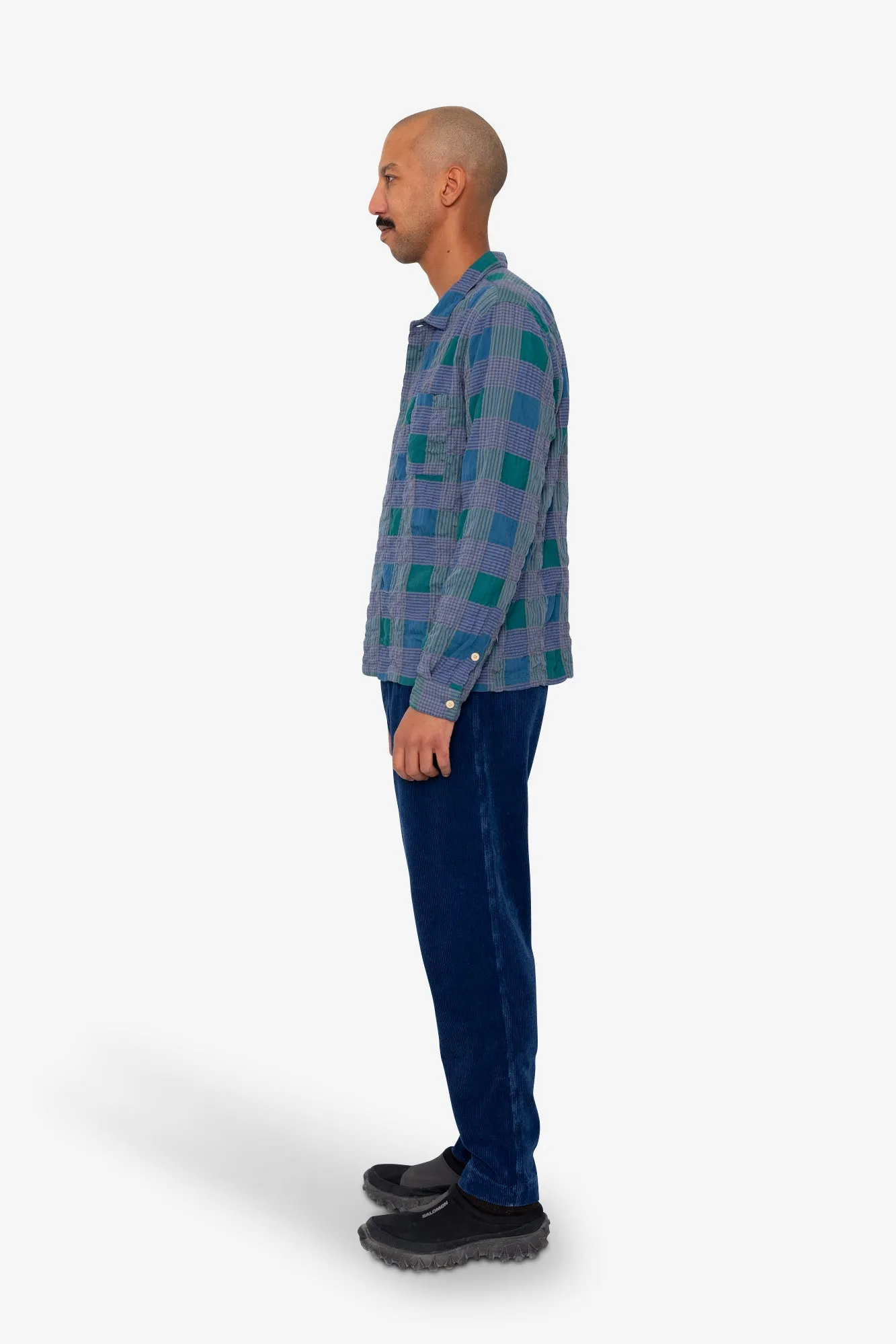 Patch Shirt - Phthalo Green Check sold by Folk product image thumbnail 4