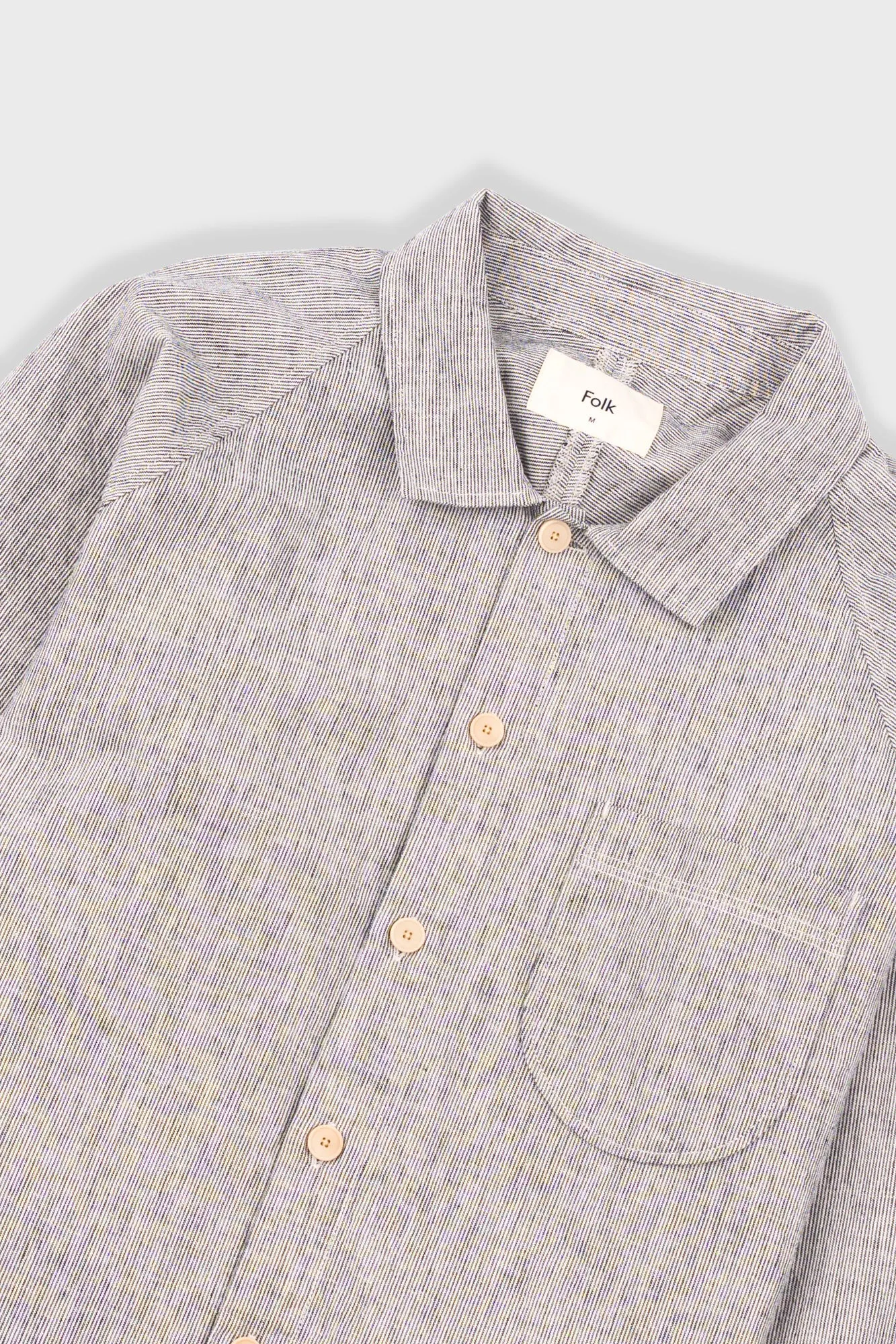 Raglan Shirt - Black Microstripe sold by Folk product image thumbnail 5