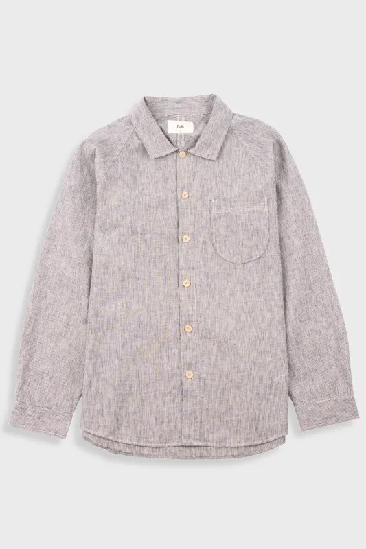 Raglan Shirt - Black Microstripe made by Folk