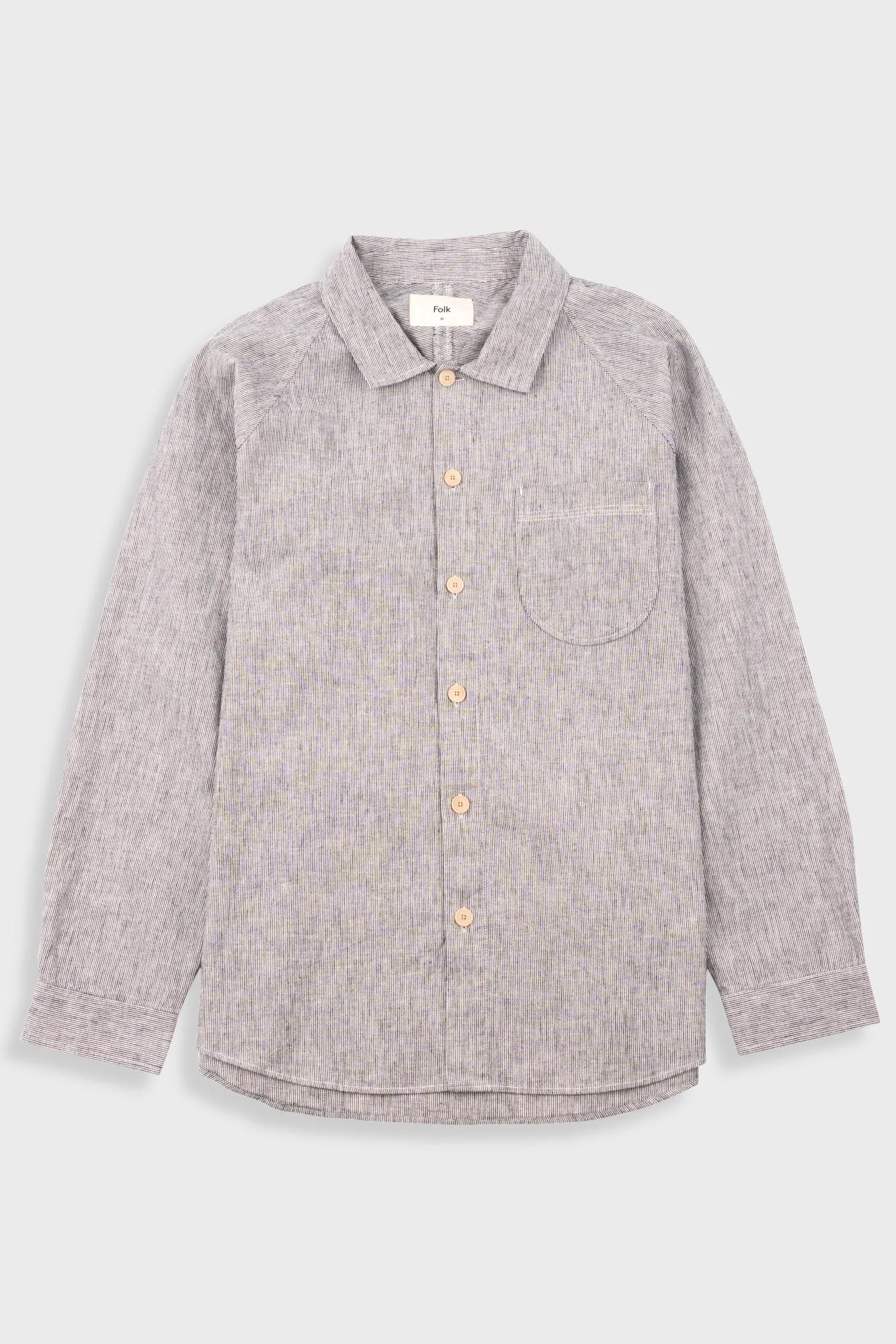 Raglan Shirt - Black Microstripe sold by Folk